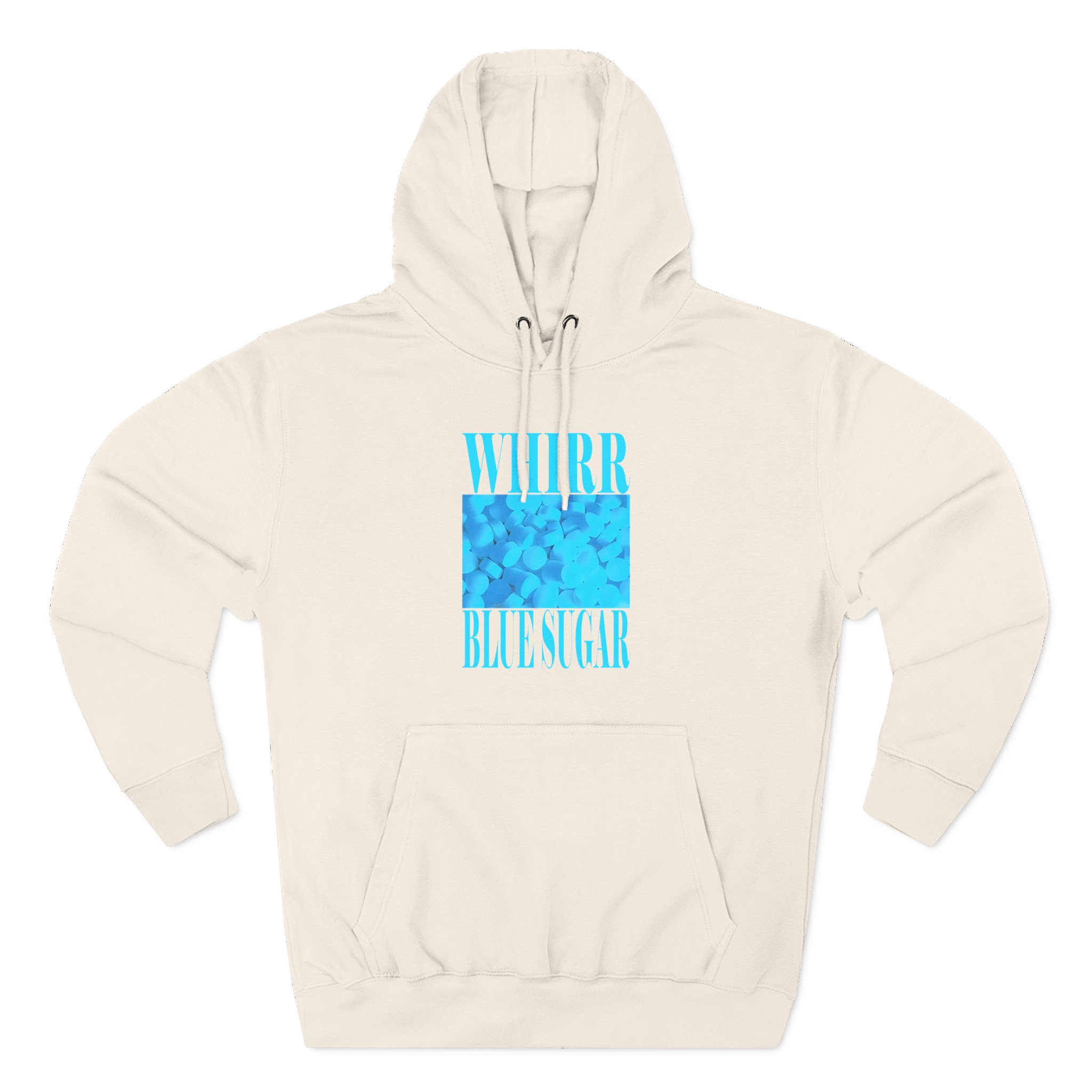 Whirr Blue Sugar Three-Panel Fleece Hoodie