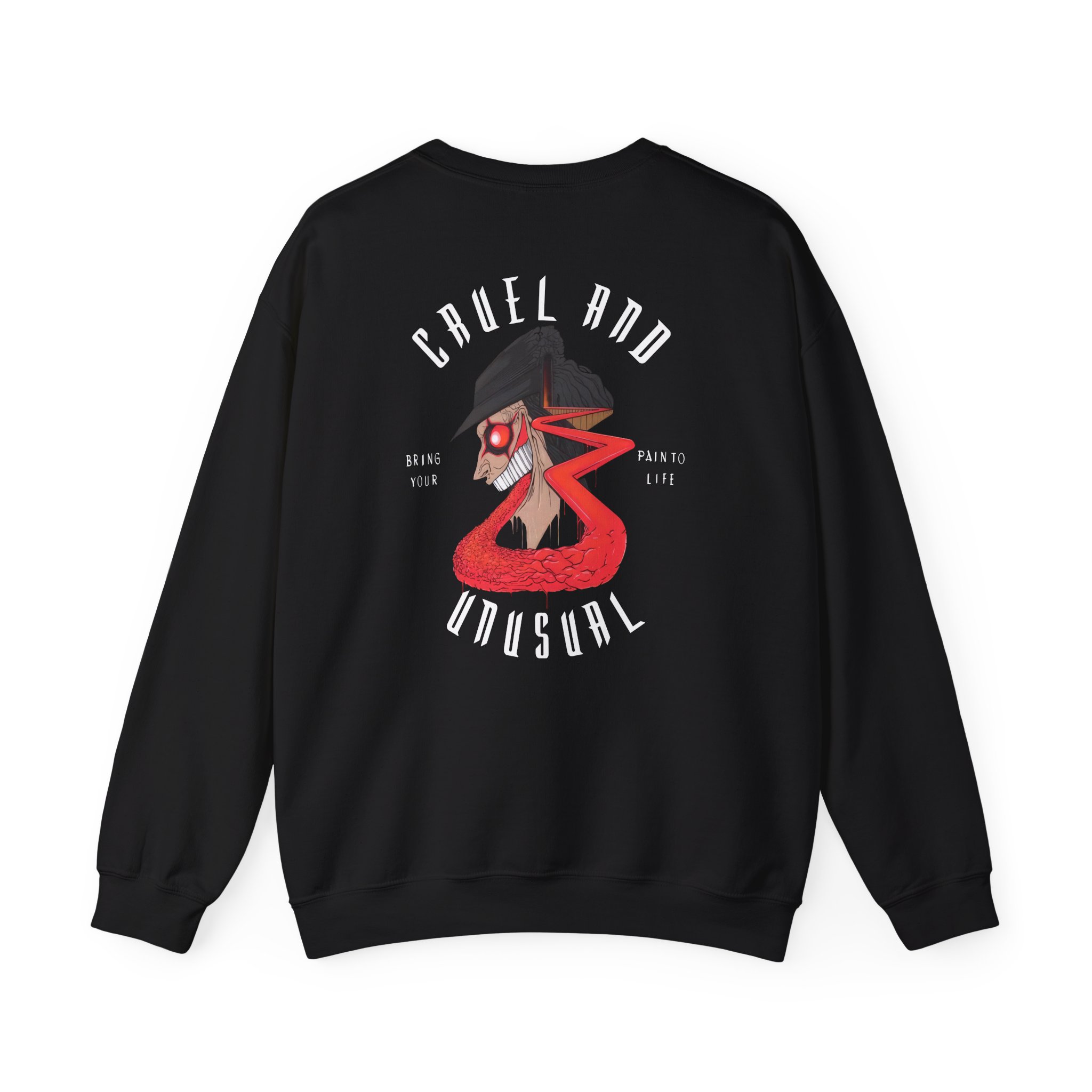 Avatar Band Cruel and Unusual Left Chest Unisex Heavy Blendâ„¢ Crewneck Sweatshirt