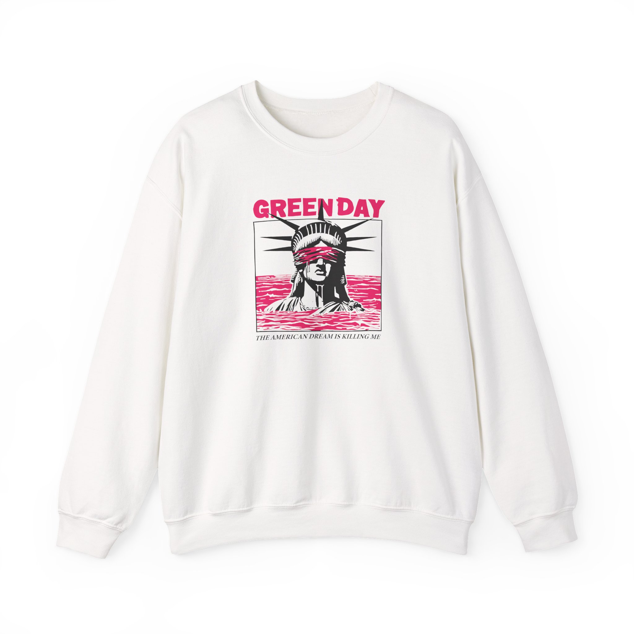 Green Day Lady Liberty Unisex Heavy Blendâ„¢ Crewneck Sweatshirt
