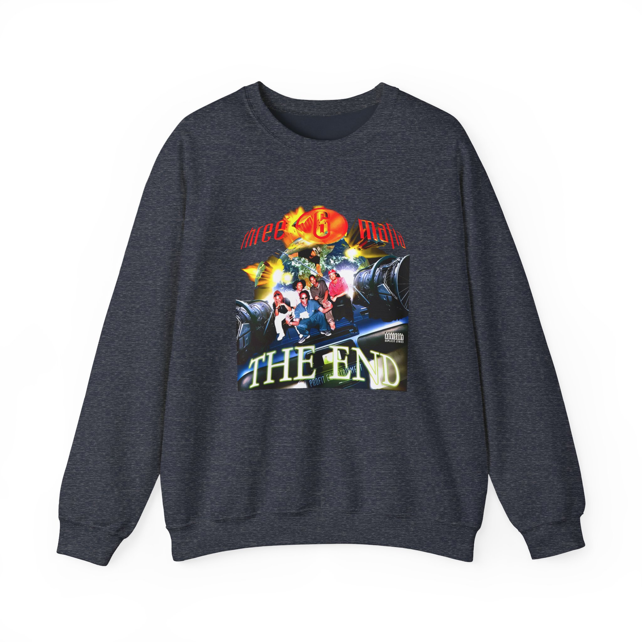 Three 6 Mafia the End Unisex Heavy Blendâ„¢ Crewneck Sweatshirt