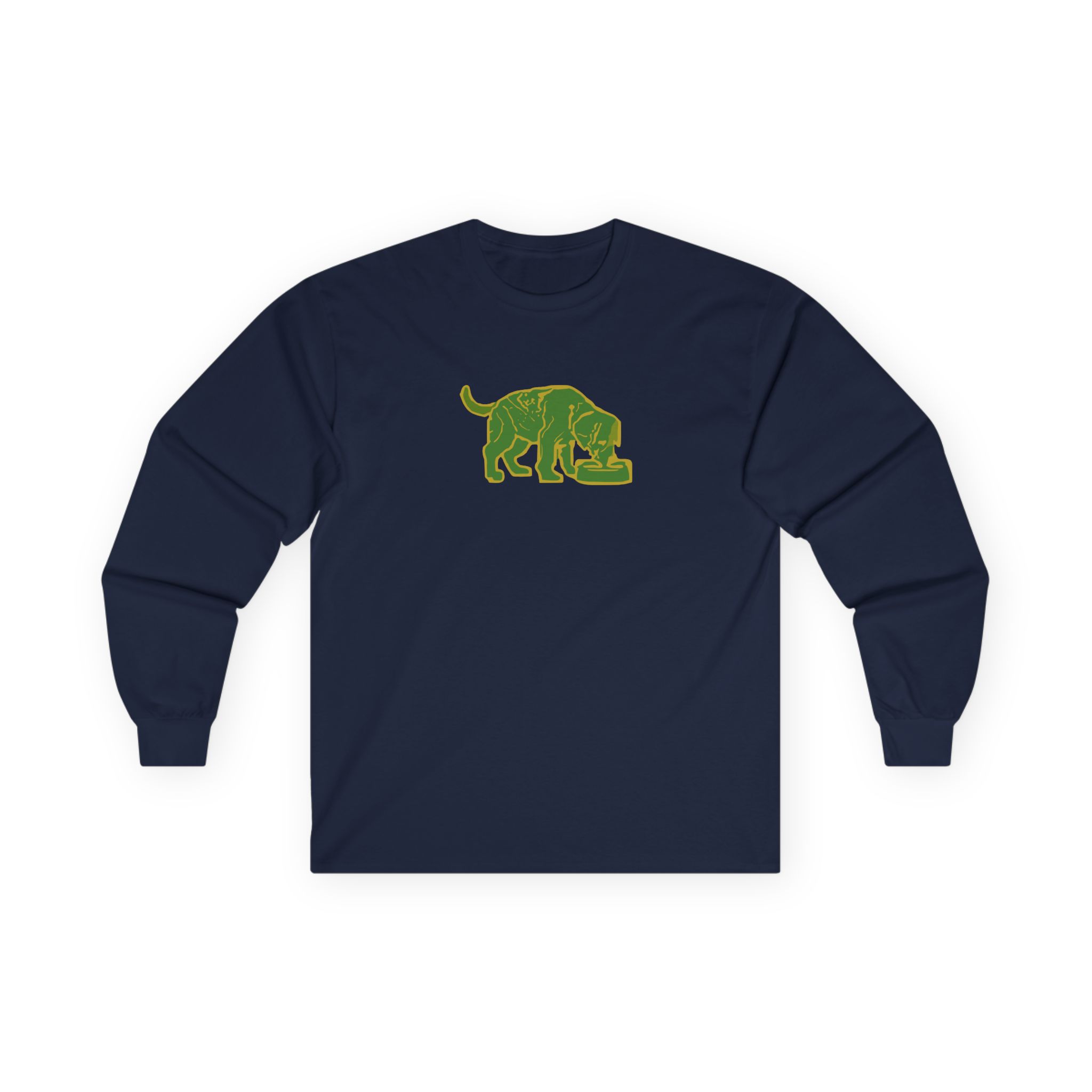 Niko B Green Pixel Dog Unisex Ultra Cotton Long Sleeve Tee
