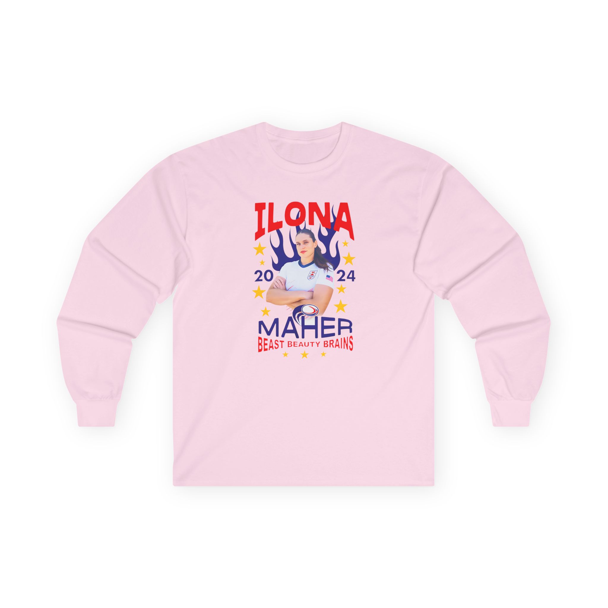 Ilona Maher Spangled Banner Unisex Ultra Cotton Long Sleeve Tee