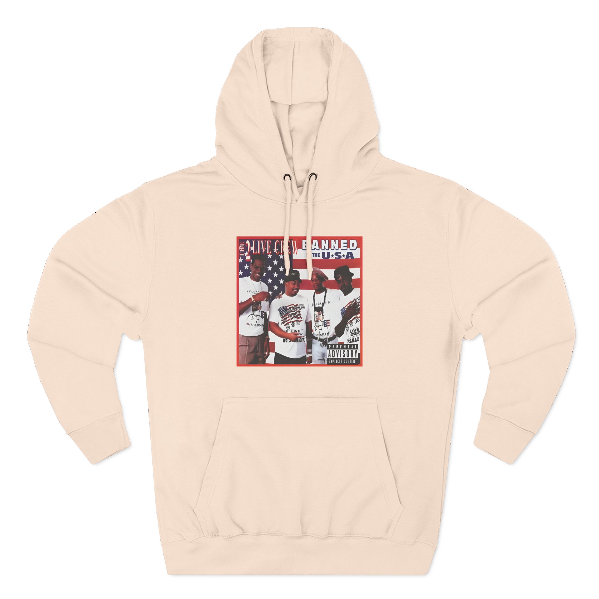 2 Live Crew Banned in the Usa Three-Panel Fleece Hoodie