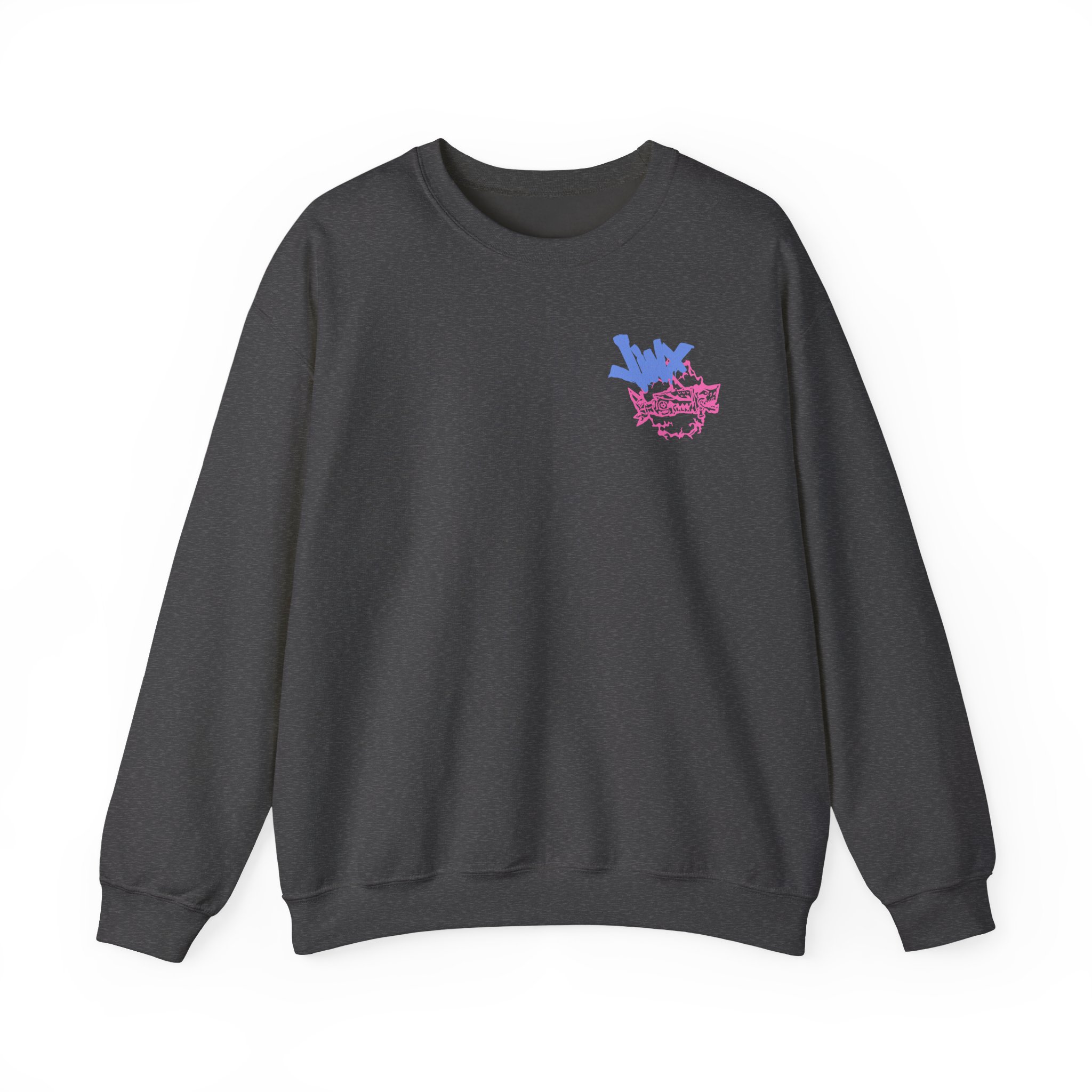 Jinx Arcane Gun Unisex Heavy Blendâ„¢ Crewneck Sweatshirt