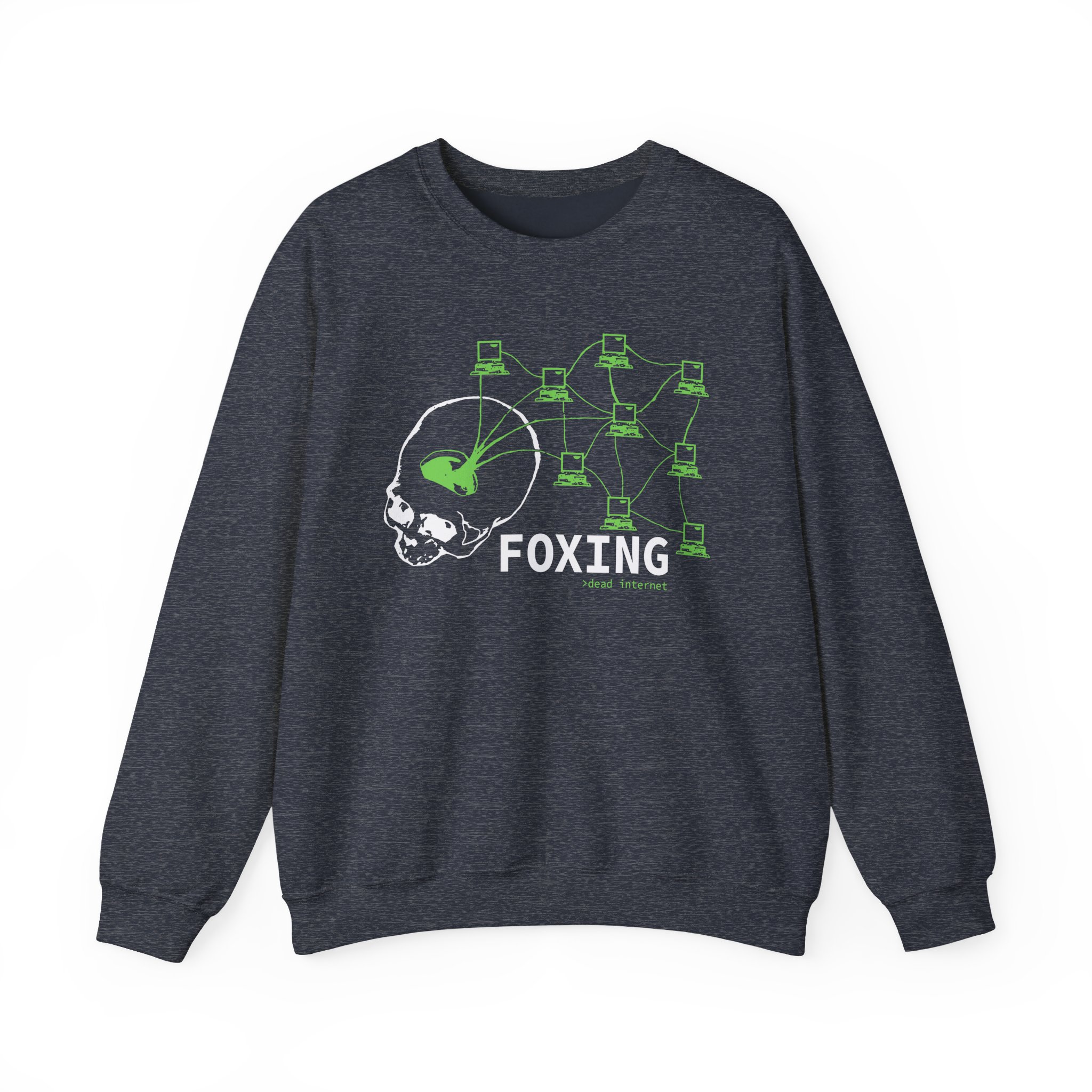 Foxing Dead Internet Unisex Heavy Blendâ„¢ Crewneck Sweatshirt