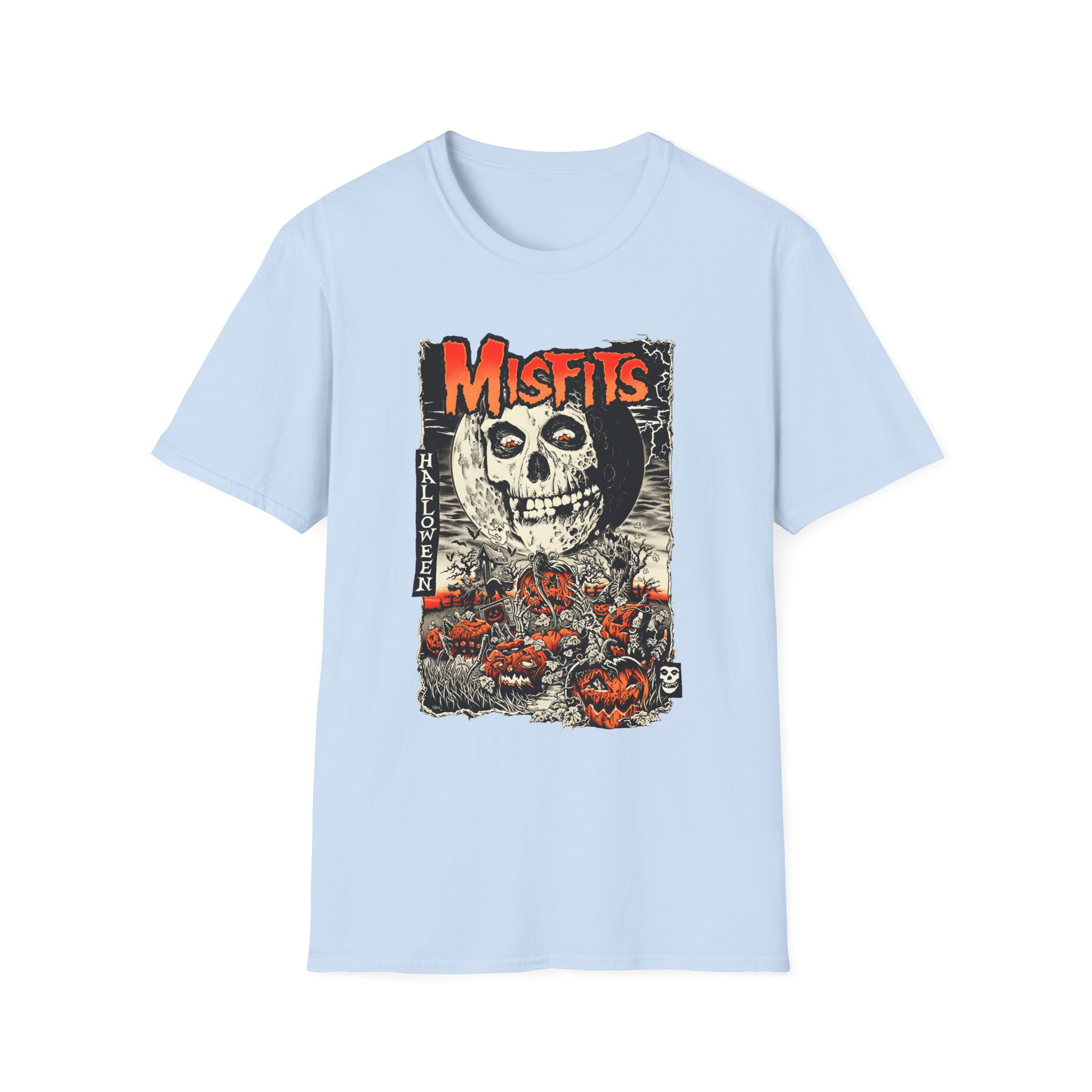Misfits Fiendish Halloween by Mike Sutfin Unisex Softstyle T-Shirt