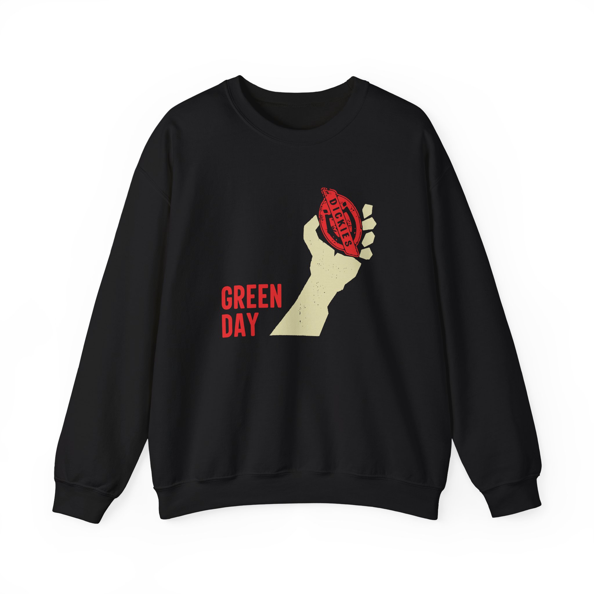 Green Day Dickies Heart Grenade Unisex Heavy Blendâ„¢ Crewneck Sweatshirt