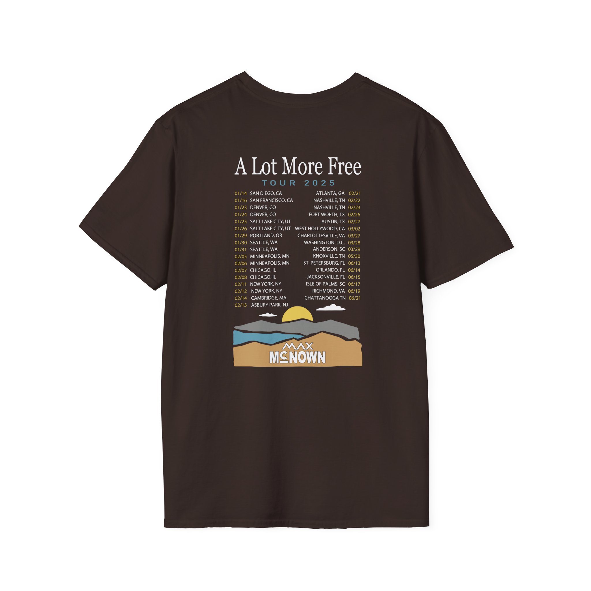 Max Mcnown US Tour Unisex Softstyle T-Shirt