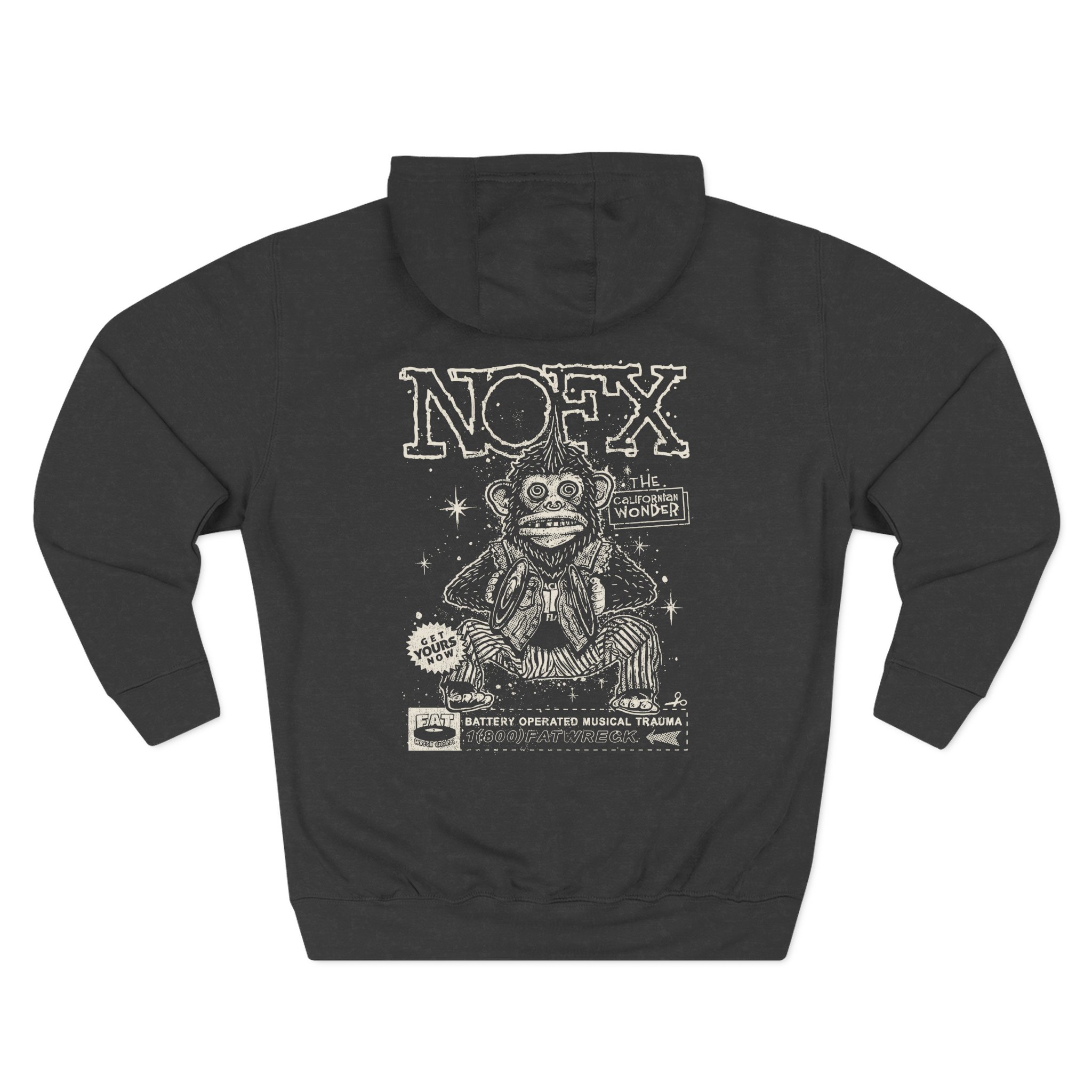 Nofx Chimp Three-Panel Fleece Hoodie