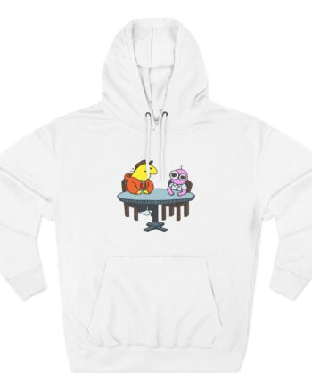 Smiling Friends Three-panel Fleece Hoodie