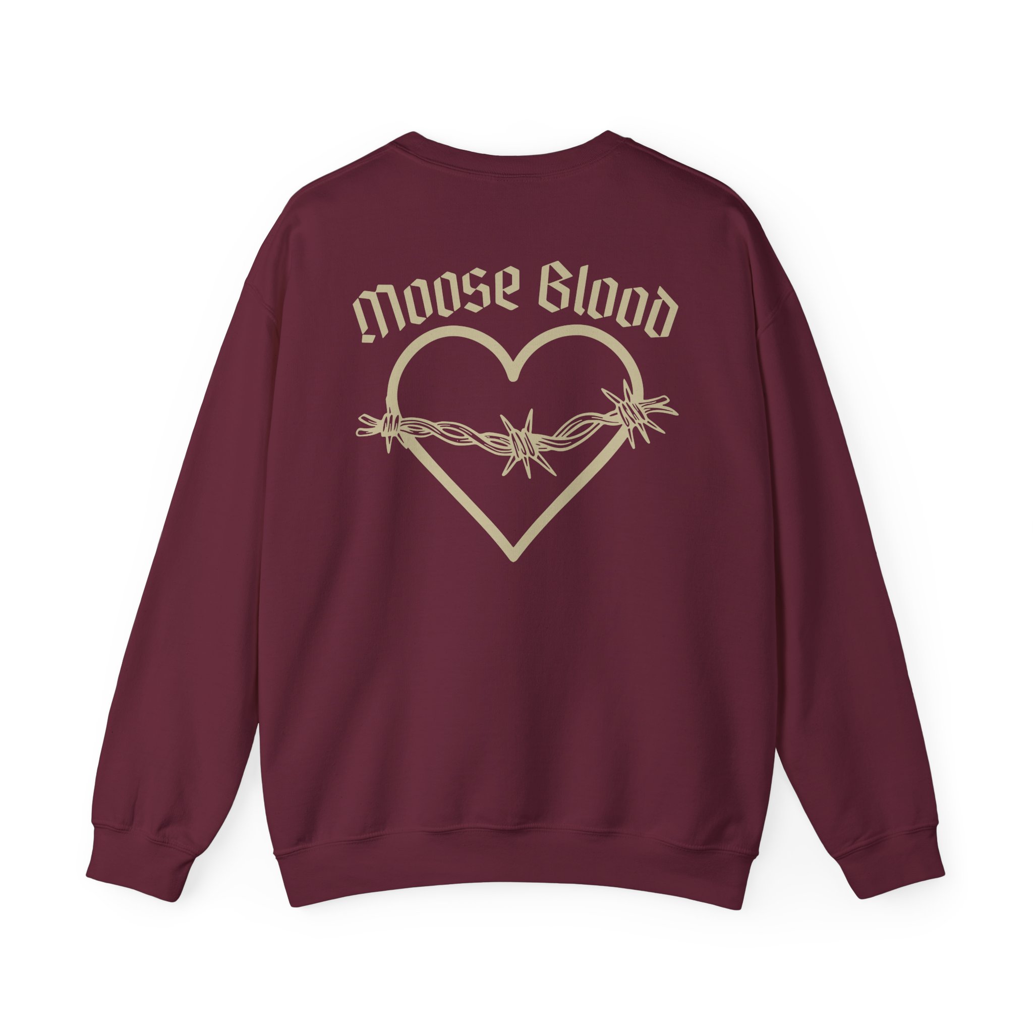 Moose Blood Barbed Wire Heart Unisex Heavy Blendâ„¢ Crewneck Sweatshirt