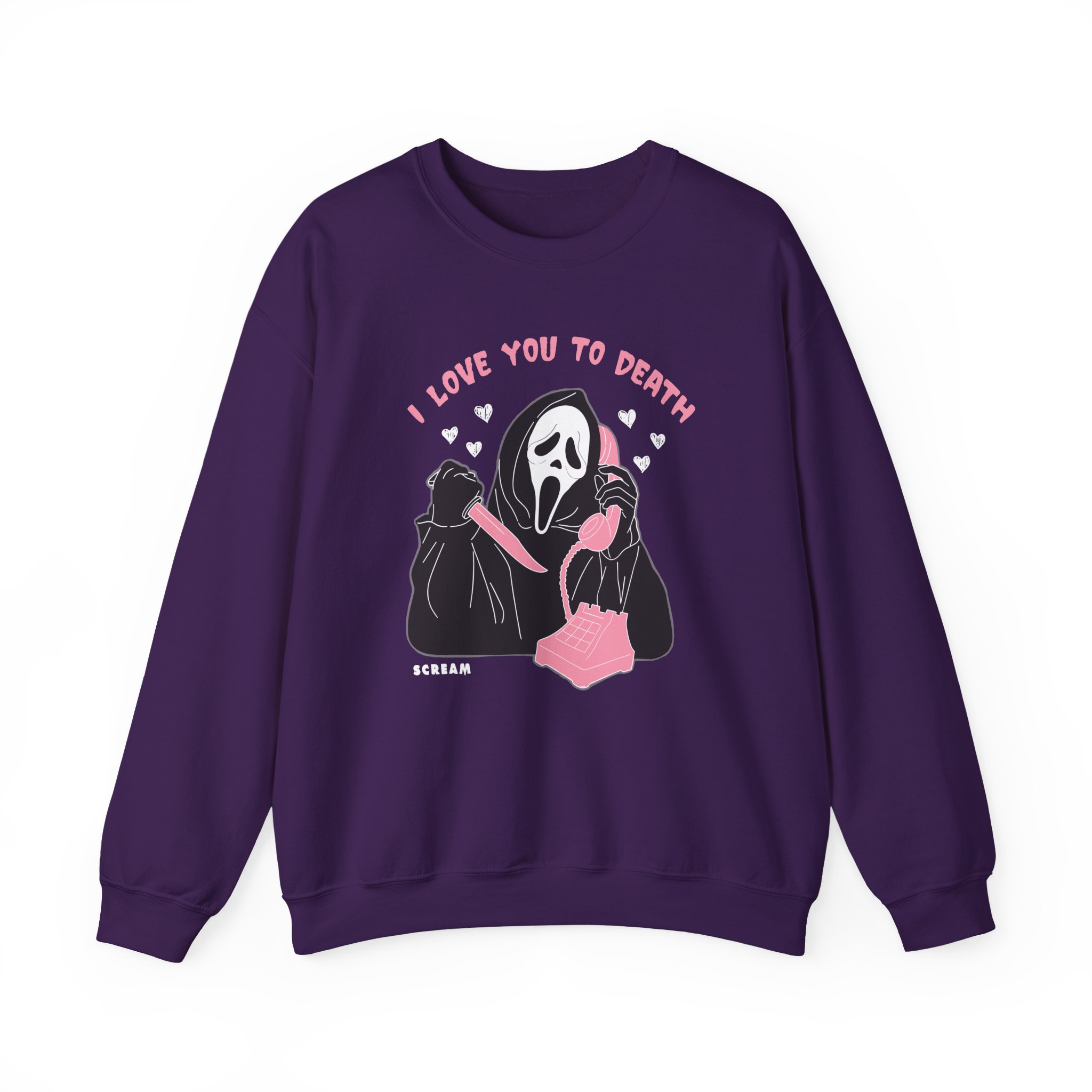 Ghostface Love You To Death Unisex Heavy Blendâ„¢ Crewneck Sweatshirt