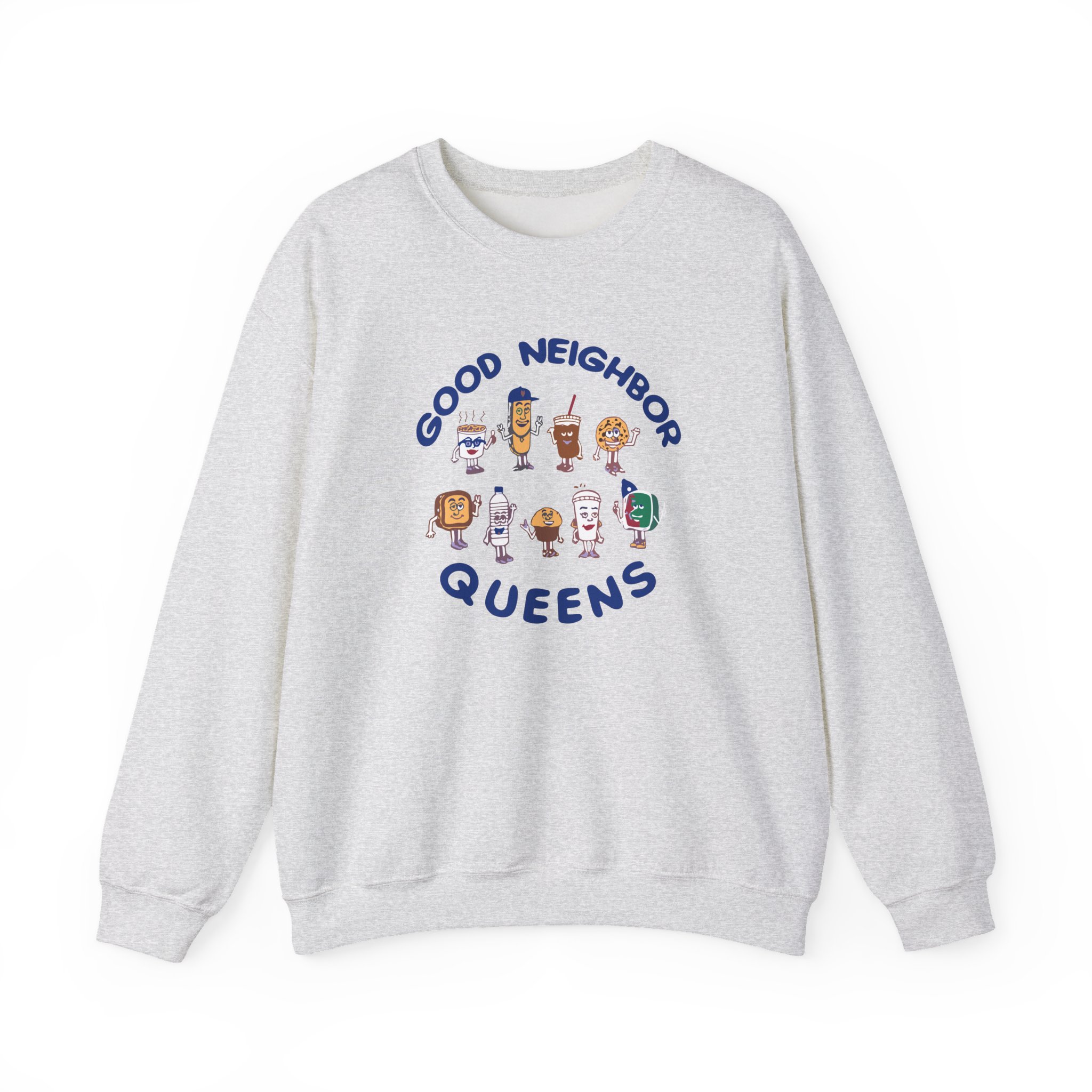 Good Neighbours Queens LS Unisex Heavy Blendâ„¢ Crewneck Sweatshirt