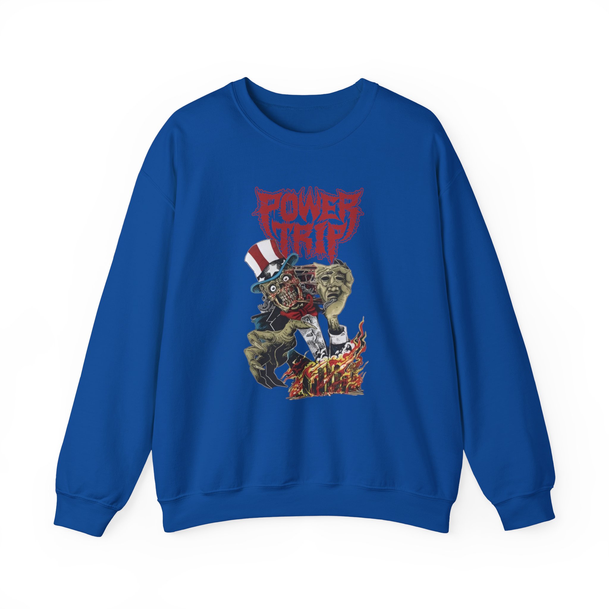 Power Trip Uncle Sam Unisex Heavy Blendâ„¢ Crewneck Sweatshirt