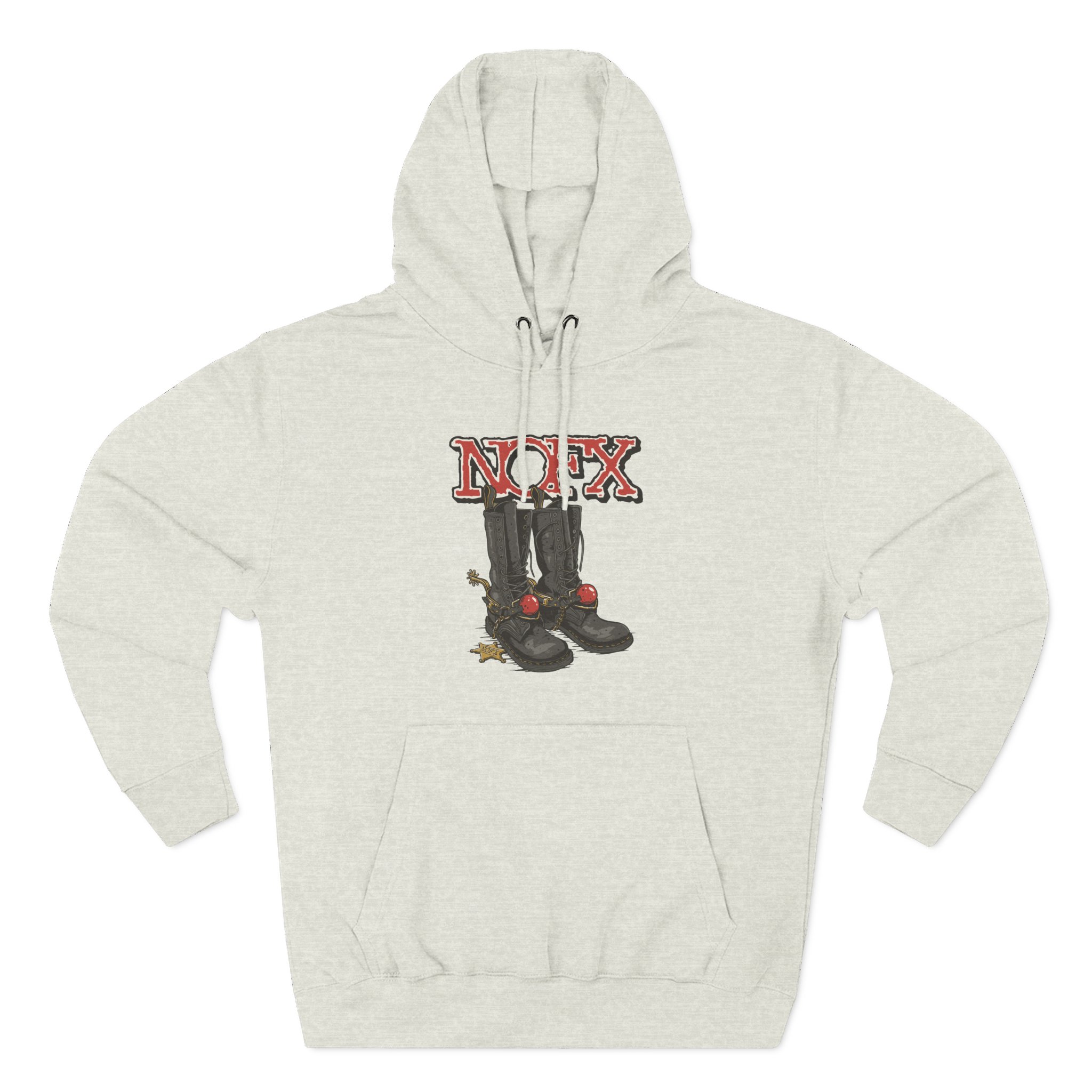 Nofx Boots Three-Panel Fleece Hoodie