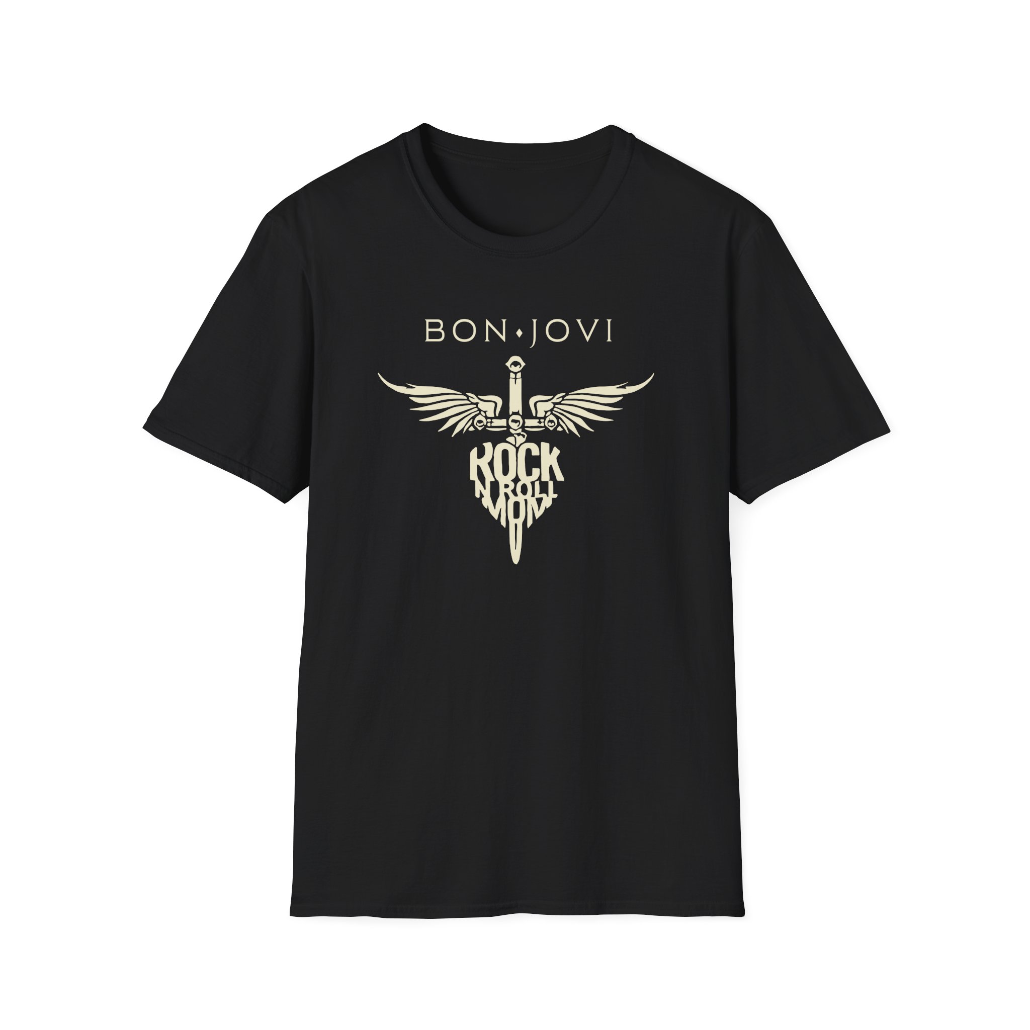 Bon Jovi Rock N' Roll Mom Unisex Softstyle T-Shirt