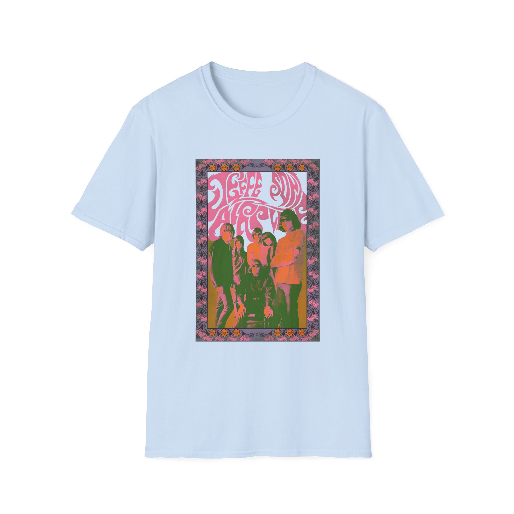Jefferson Airplane Psychedelic Band Photo Unisex Softstyle T-Shirt
