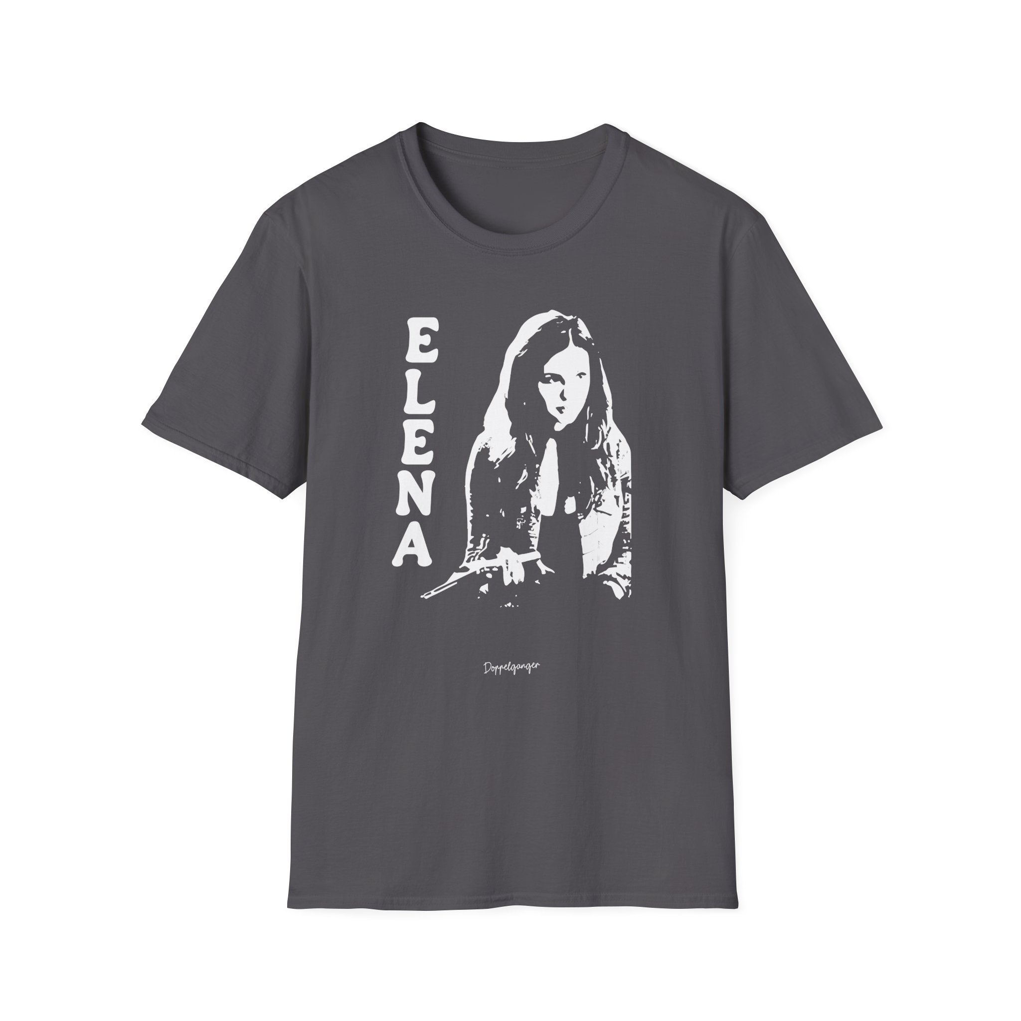Nina Dobrev Reversible Doppelganger Unisex Softstyle T-Shirt