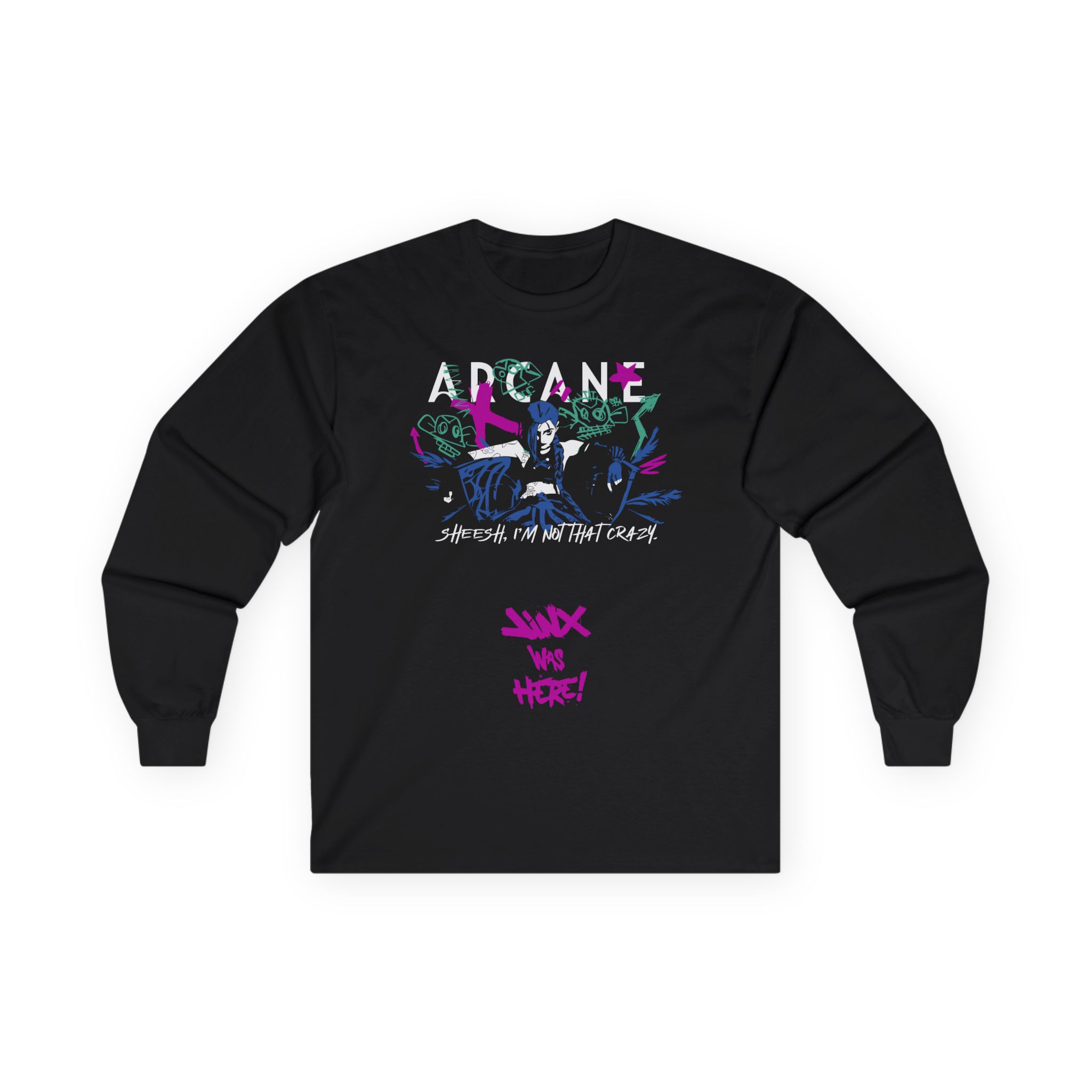 Jinx Arcane Unisex Ultra Cotton Long Sleeve Tee