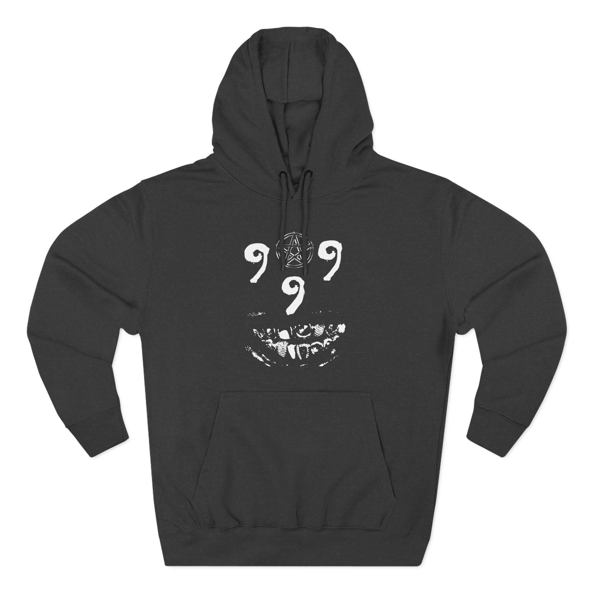Ho99o9 When a Dog Shows His Teeth Three-Panel Fleece Hoodie