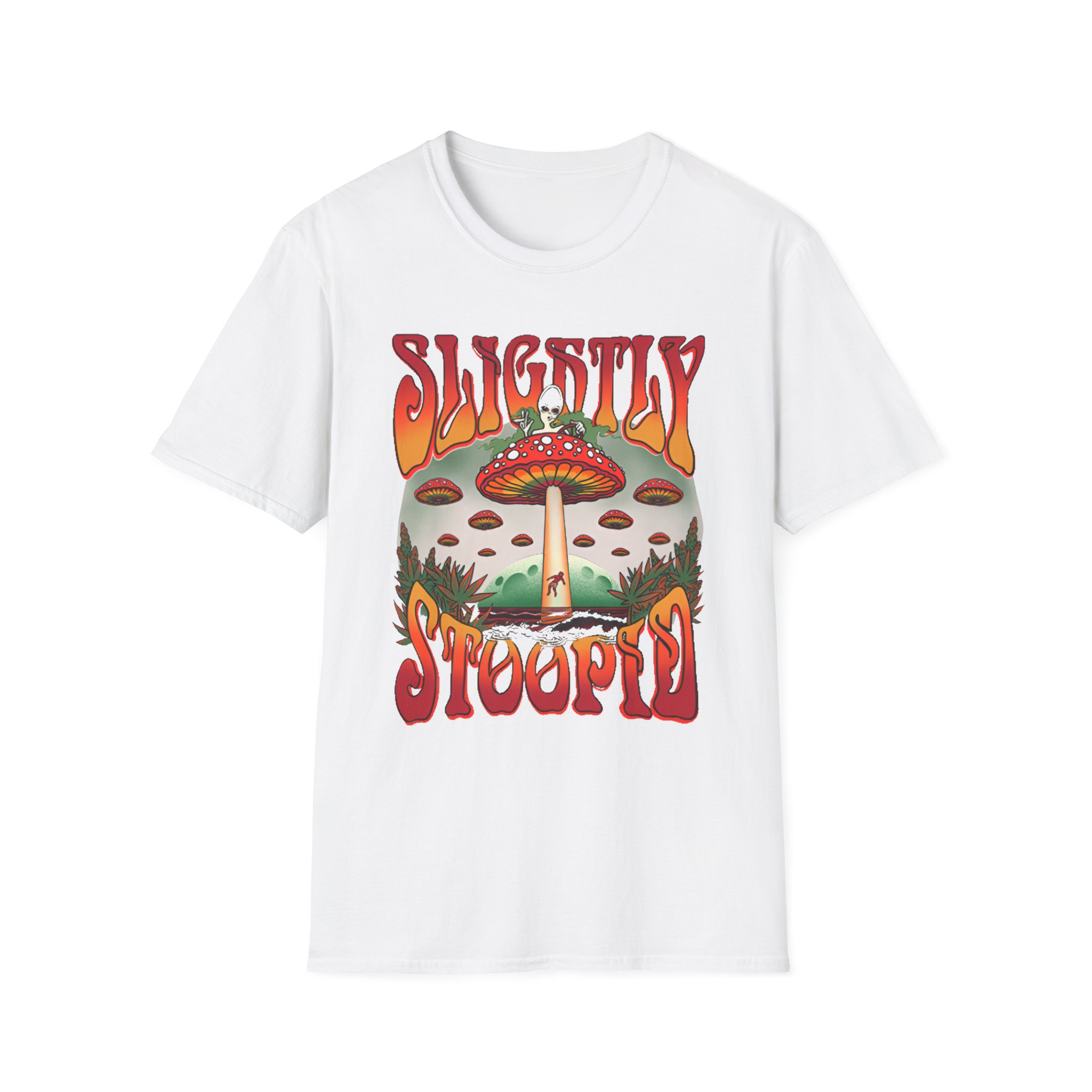 Slightly Stoopid Mushroom Ufo Unisex Softstyle T-Shirt