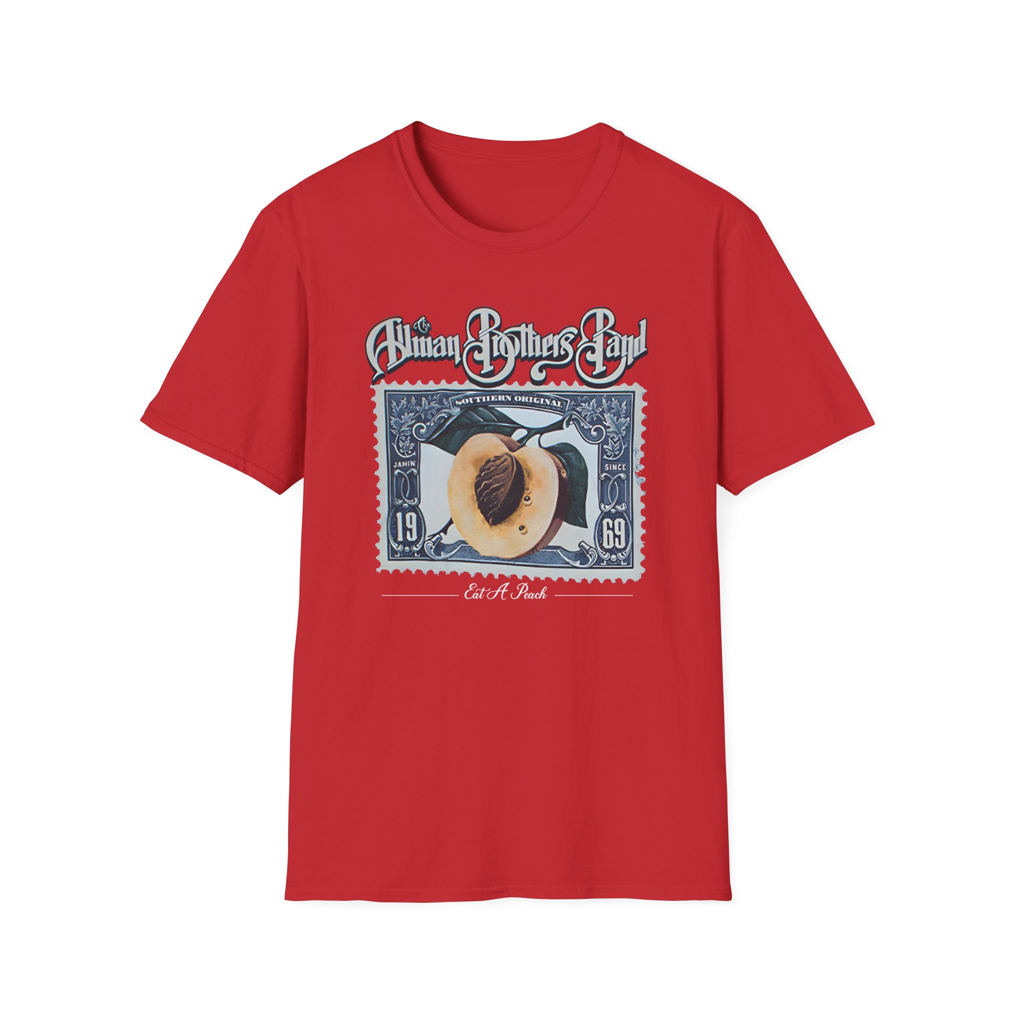 The Allman Brothers Peach Stamp Unisex Softstyle T-Shirt