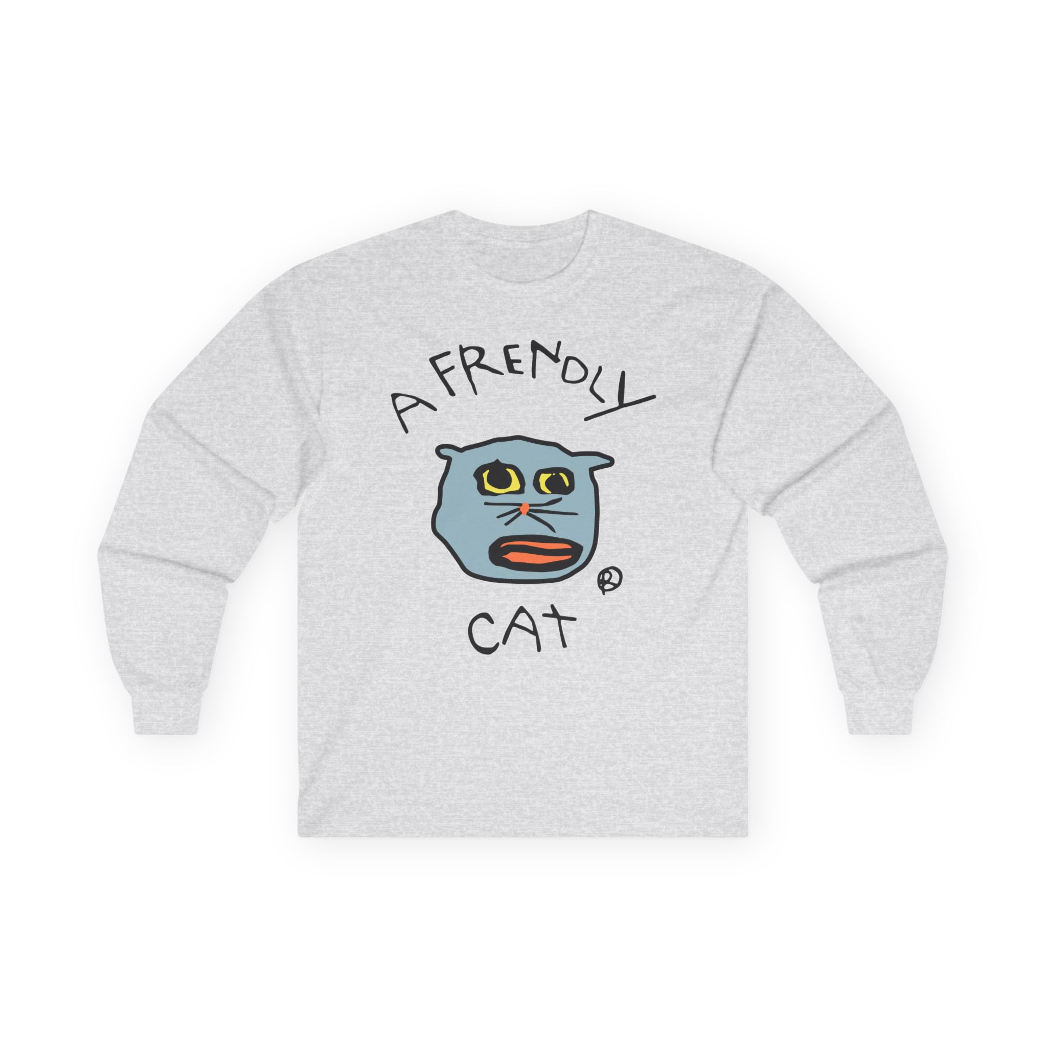 Lirik Just a Frendly Cat Unisex Ultra Cotton Long Sleeve Tee