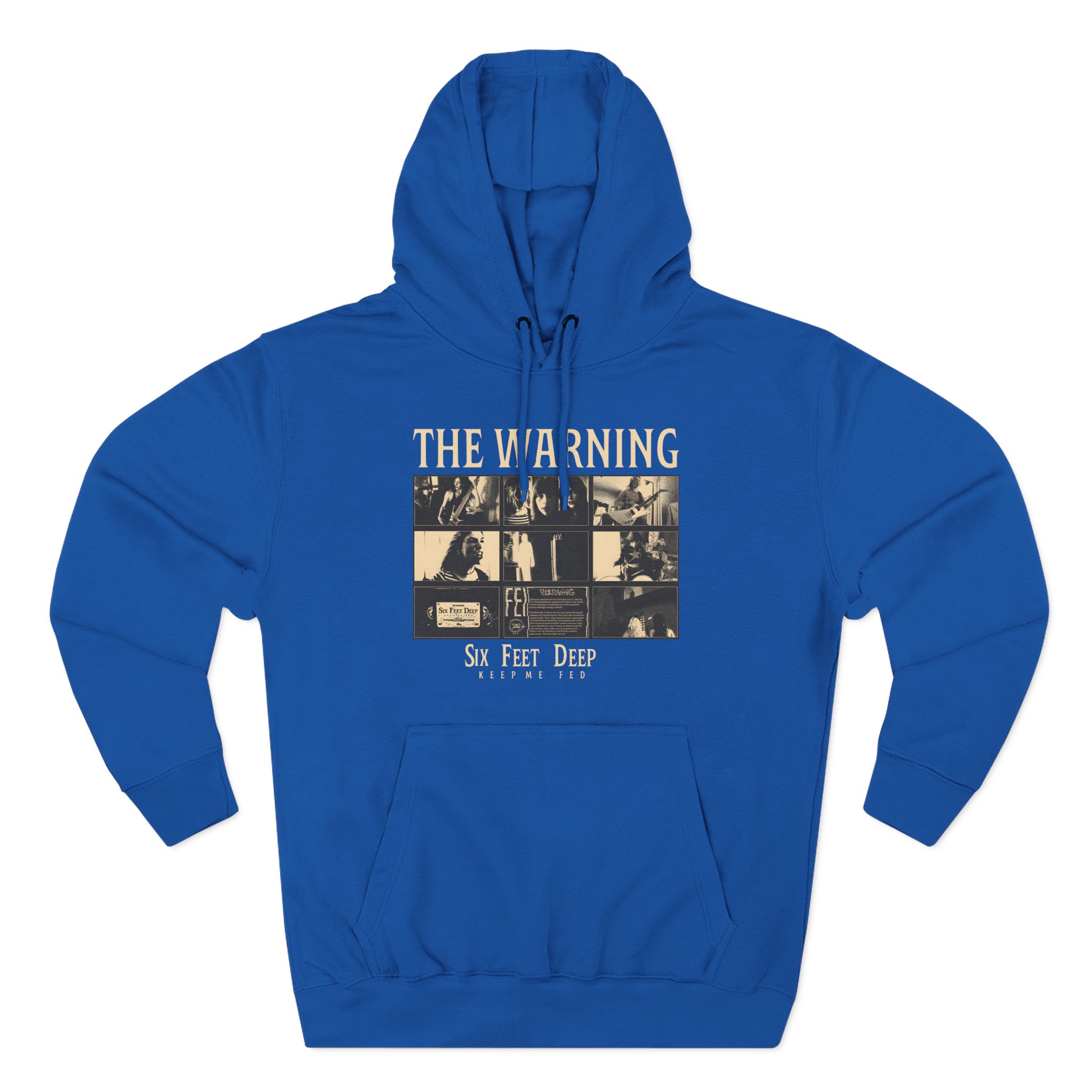 The Warning Six Feet Deep Three-Panel Fleece Hoodie