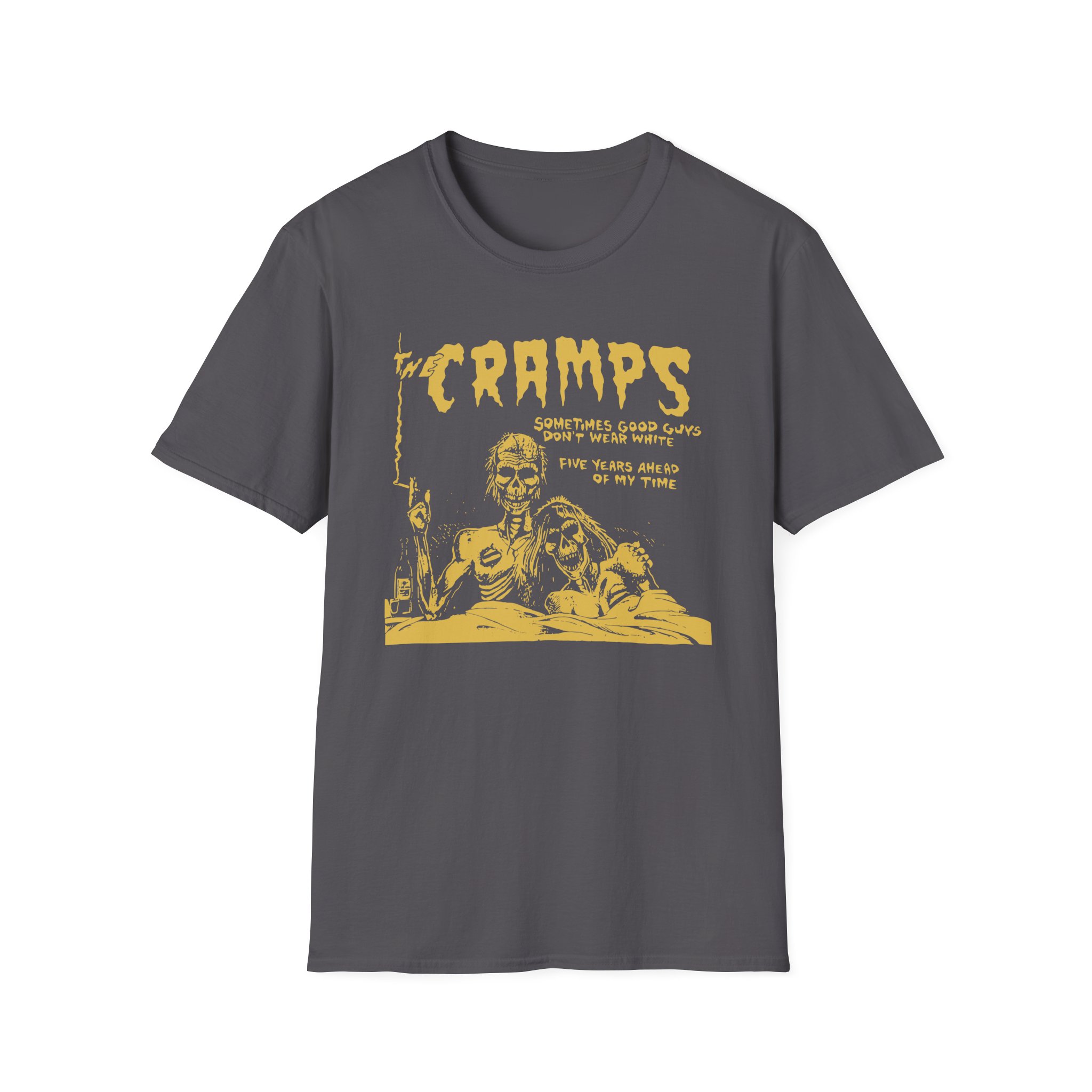 The Cramps Sometimes Good Guys Don’t Wear White Unisex Softstyle T-Shirt