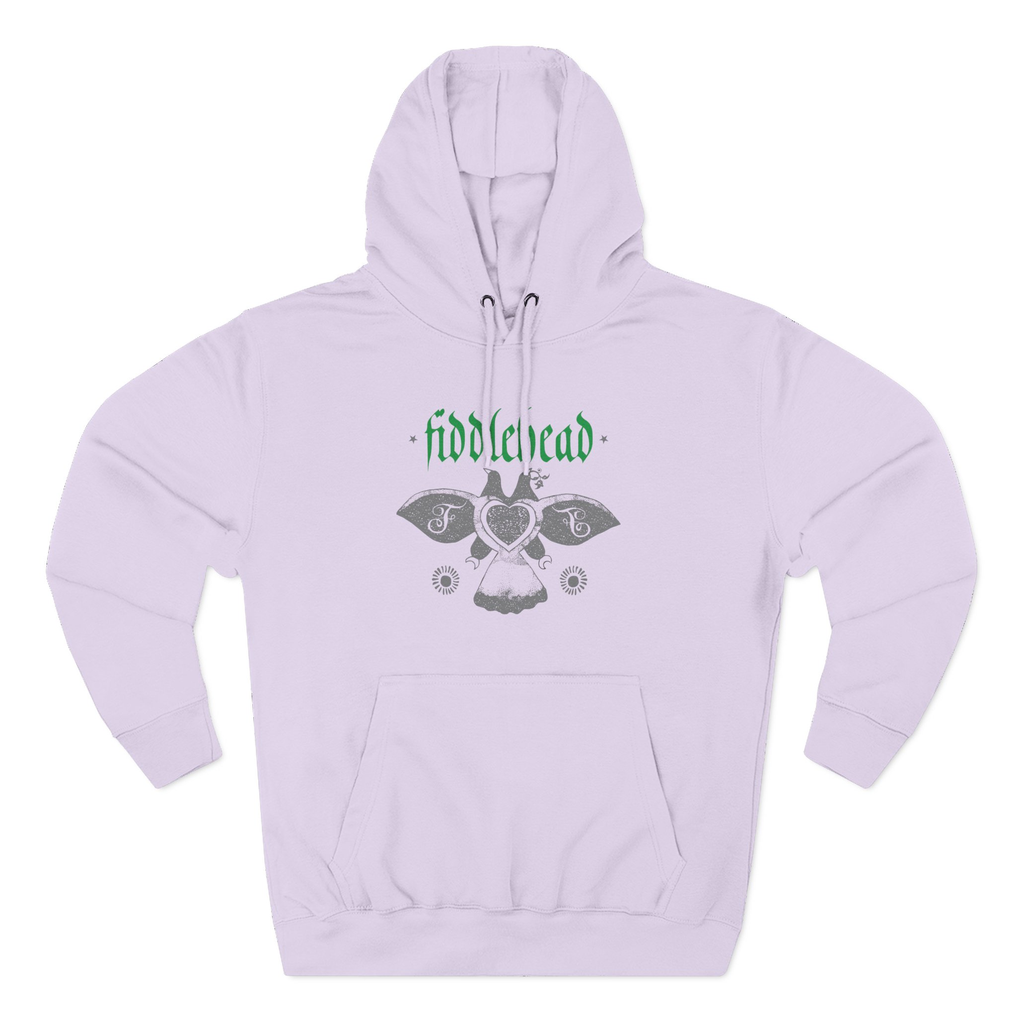 Fiddlehead Dove Three-Panel Fleece Hoodie
