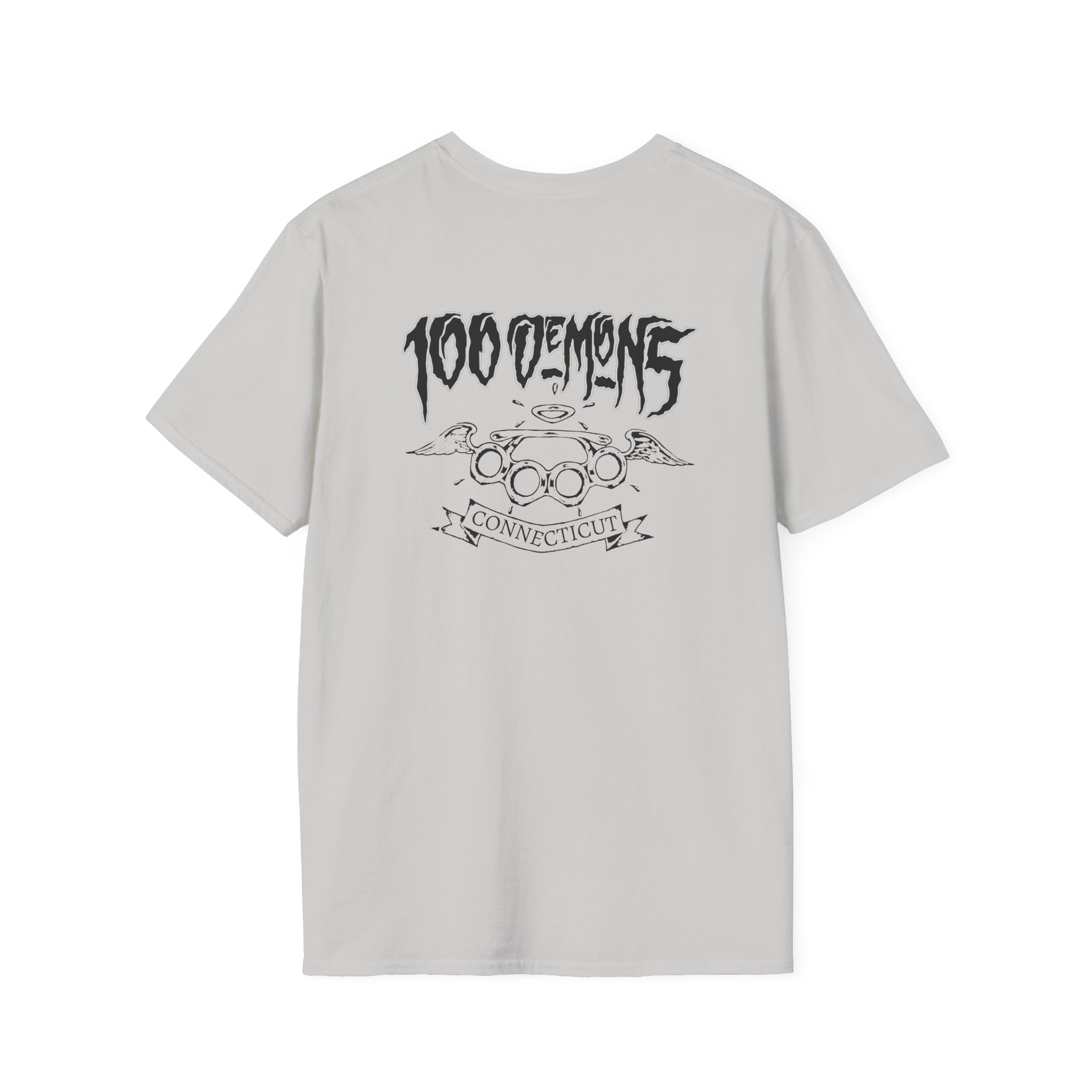 100 Demons Connecticut Hardcore Unisex Softstyle T-Shirt