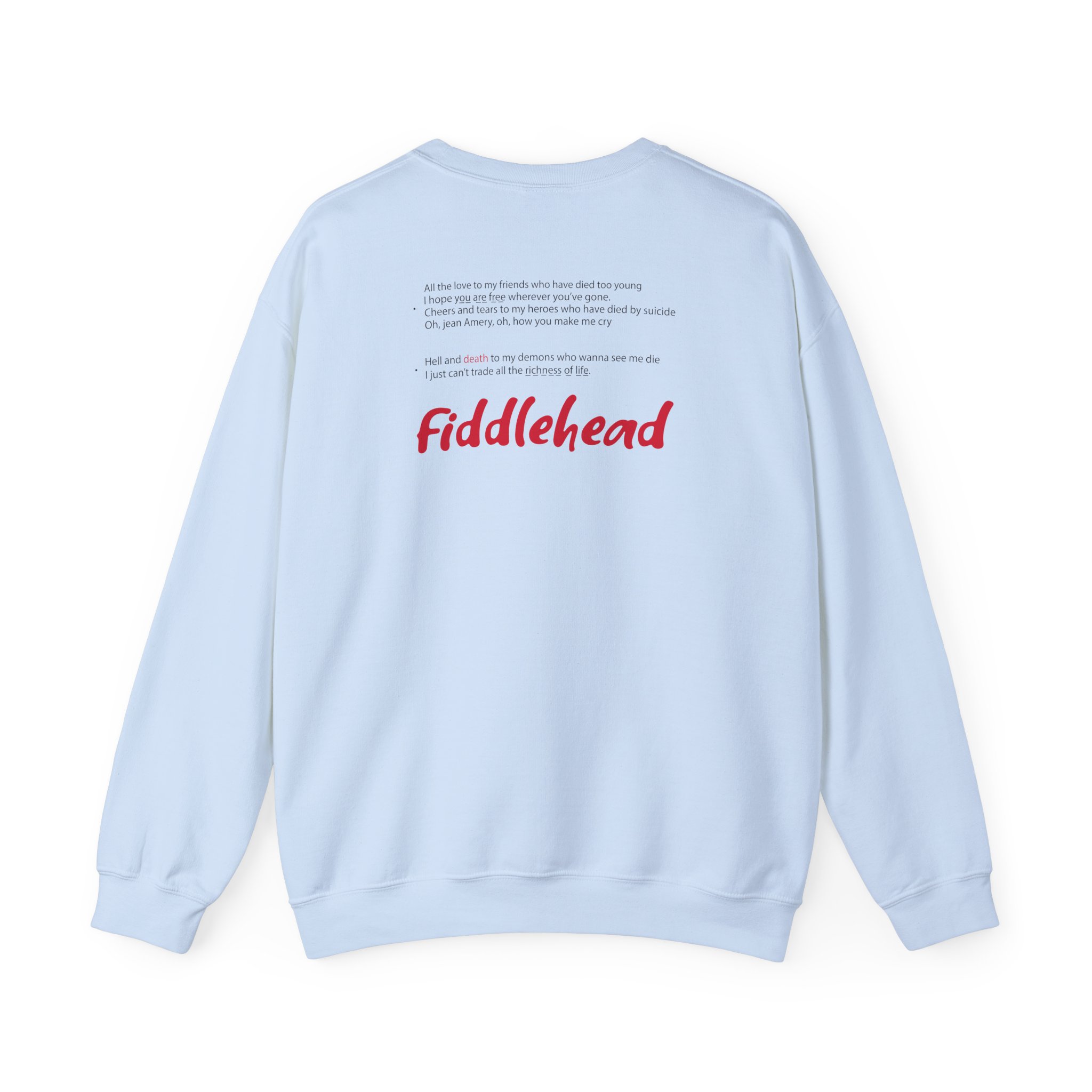 Fiddlehead Jean Emery Unisex Heavy Blendâ„¢ Crewneck Sweatshirt