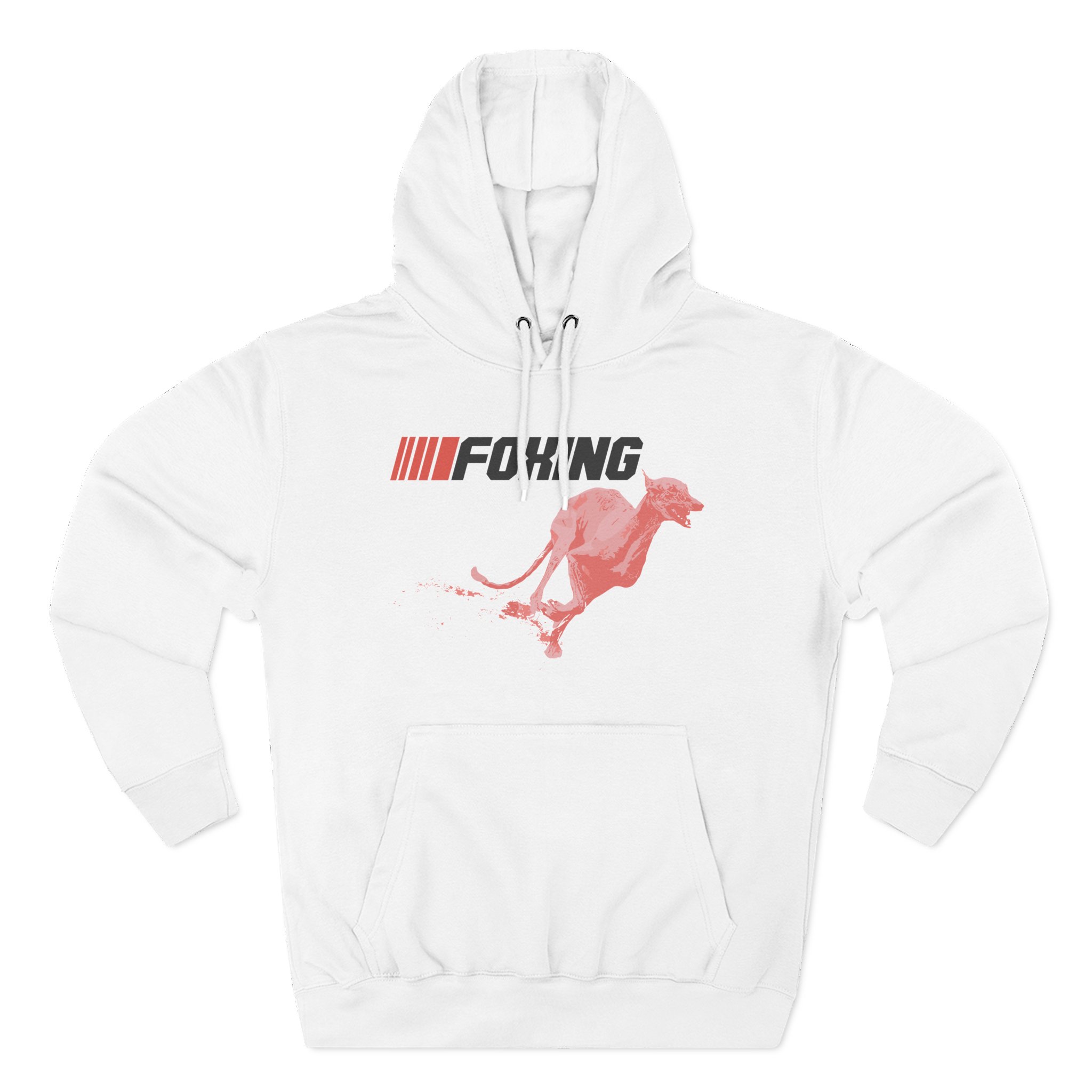 Foxing Greyhound Three-Panel Fleece Hoodie