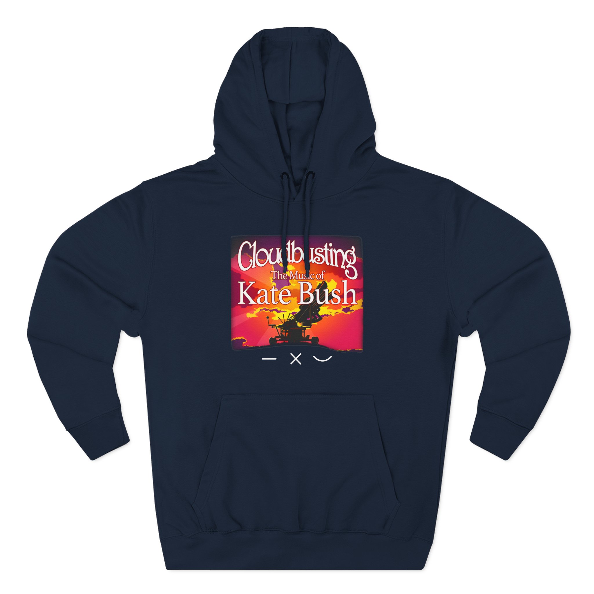 Kate Bush Line Cross Curve Three-Panel Fleece Hoodie