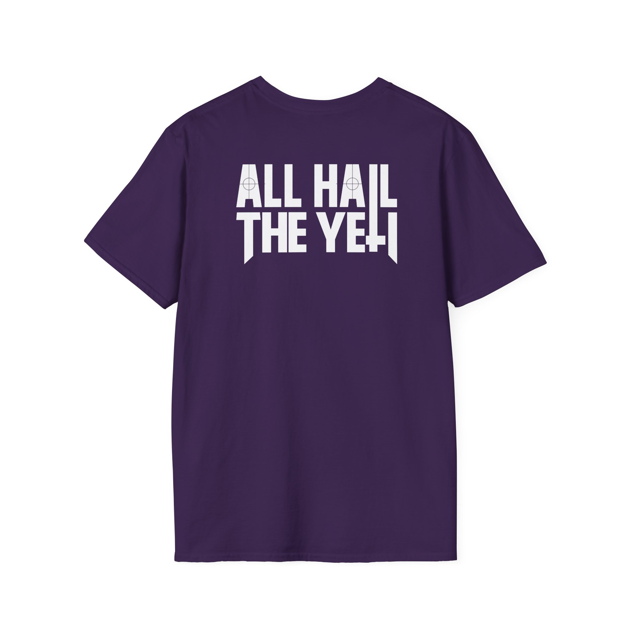 All Hail the Yeti Side Logo Unisex Softstyle T-Shirt