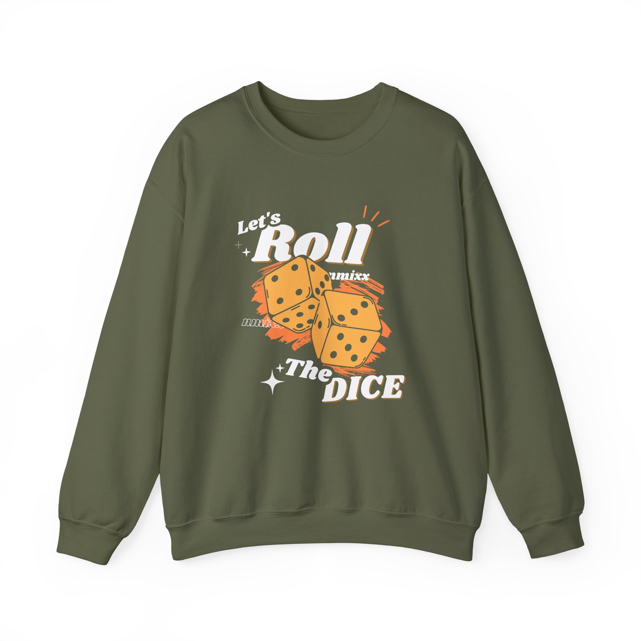 Nmixx Roll the Dice Unisex Heavy Blendâ„¢ Crewneck Sweatshirt