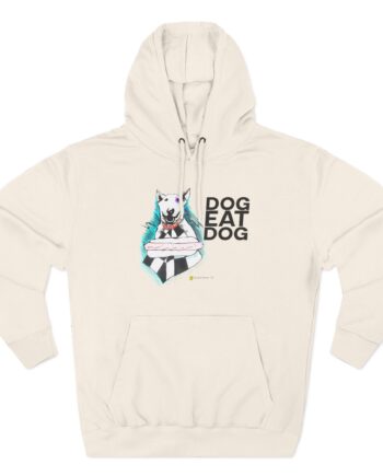 Dog Eat Dog Hotdog Three-Panel Fleece Hoodie