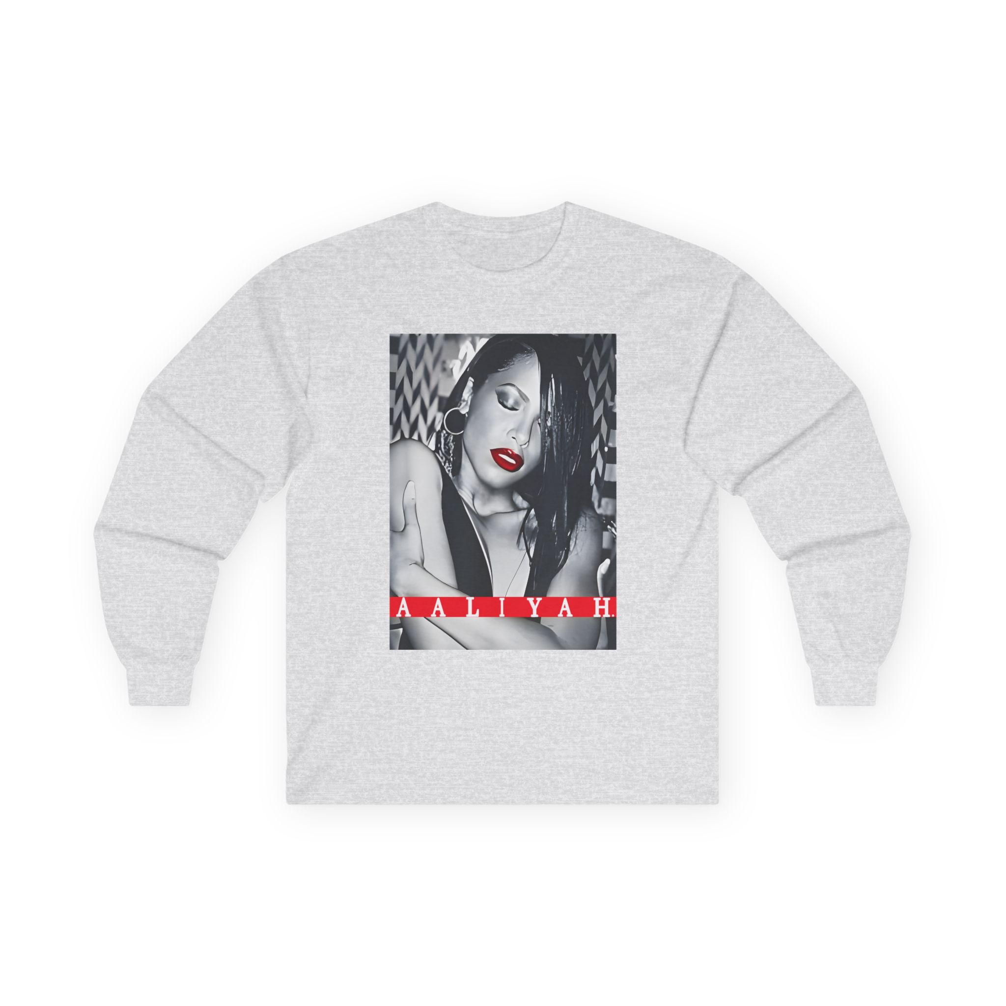 Aaliyah Red Lips Unisex Ultra Cotton Long Sleeve Tee