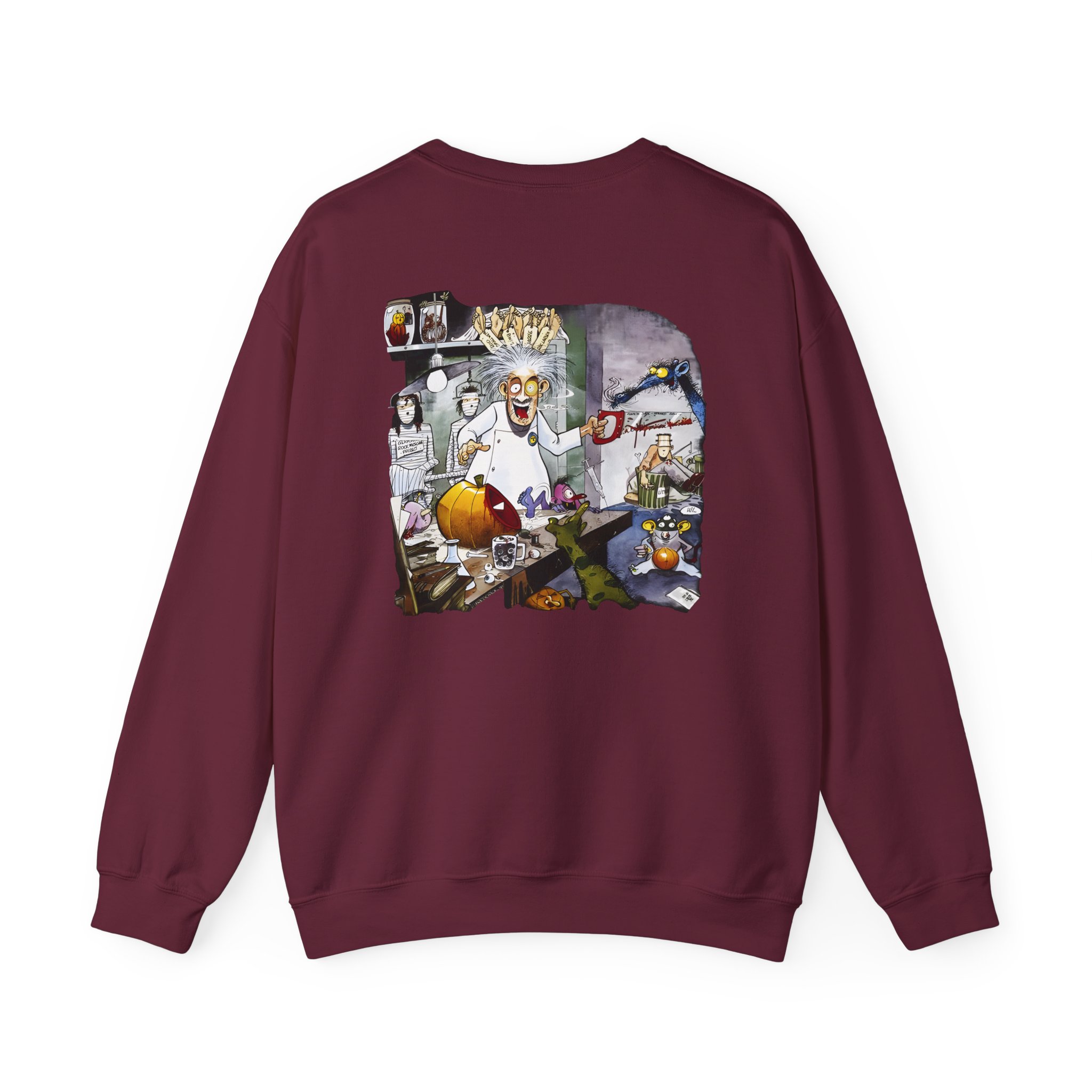 Helloween Dr. Stein Zipper Unisex Heavy Blendâ„¢ Crewneck Sweatshirt