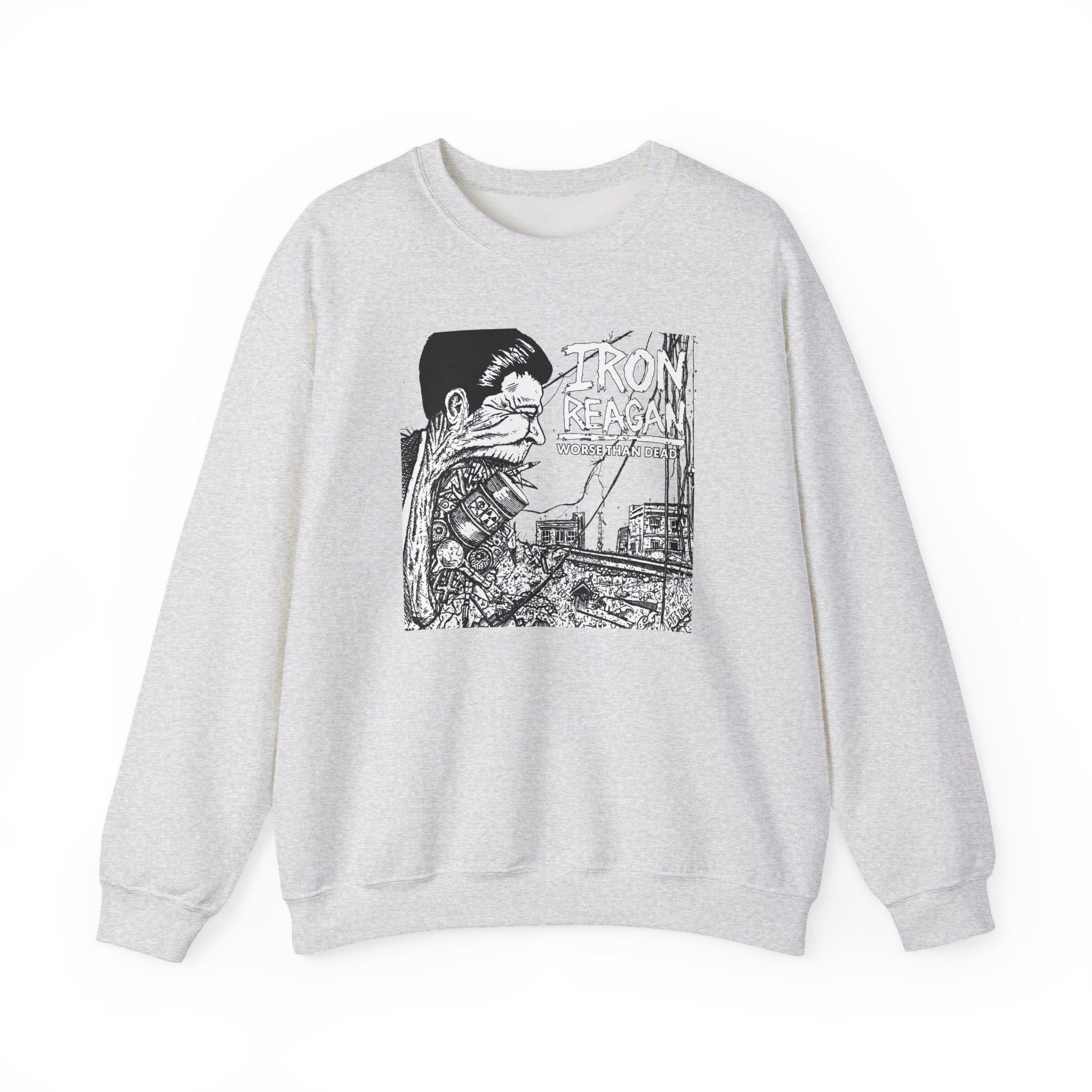 Iron Reagan Worse Than Dead Unisex Heavy Blendâ„¢ Crewneck Sweatshirt