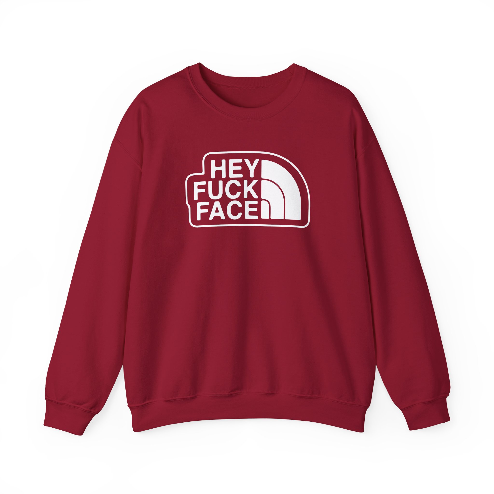 Aba and Preach Hey Fuck Face Unisex Heavy Blendâ„¢ Crewneck Sweatshirt