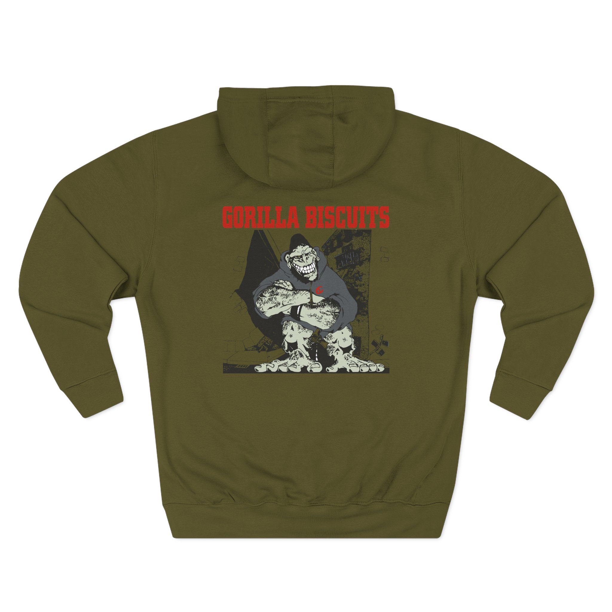 Gorilla Biscuits Hold Your Ground Three-Panel Fleece Hoodie