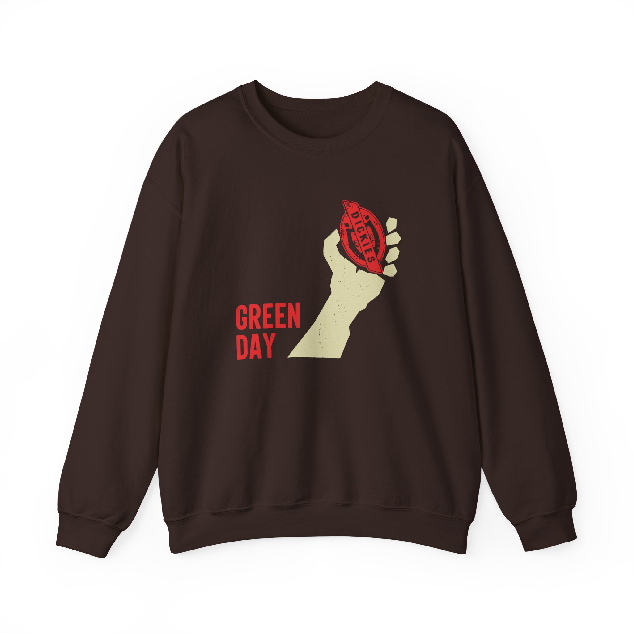 Green Day Dickies Heart Grenade Unisex Heavy Blendâ„¢ Crewneck Sweatshirt