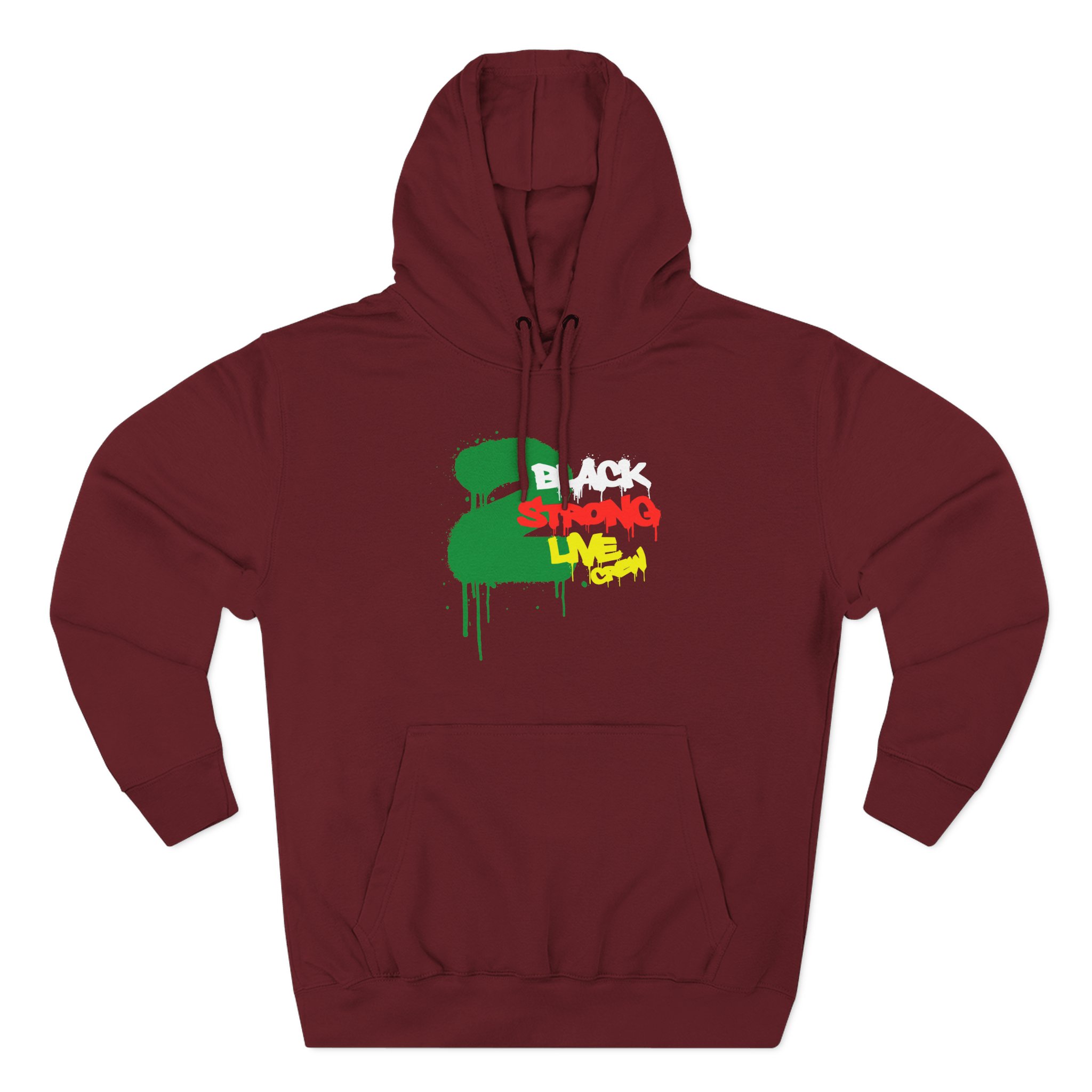 2 Live Crew Black Strong Three-Panel Fleece Hoodie