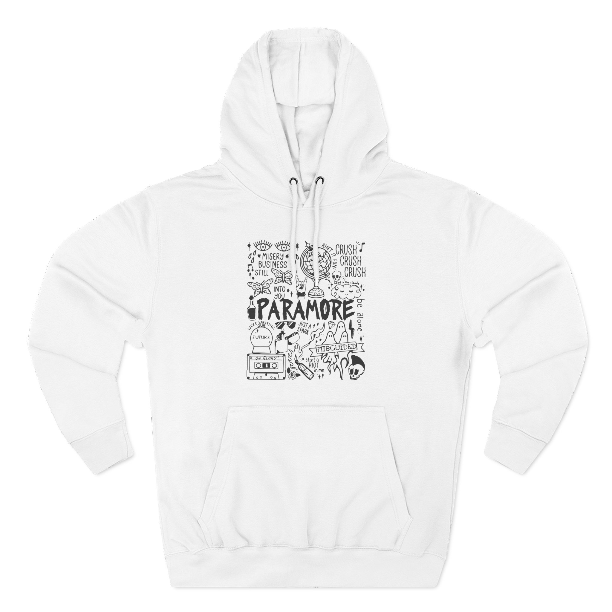 Hayley Willians Camiseta Paramore Emo Rock Three-Panel Fleece Hoodie