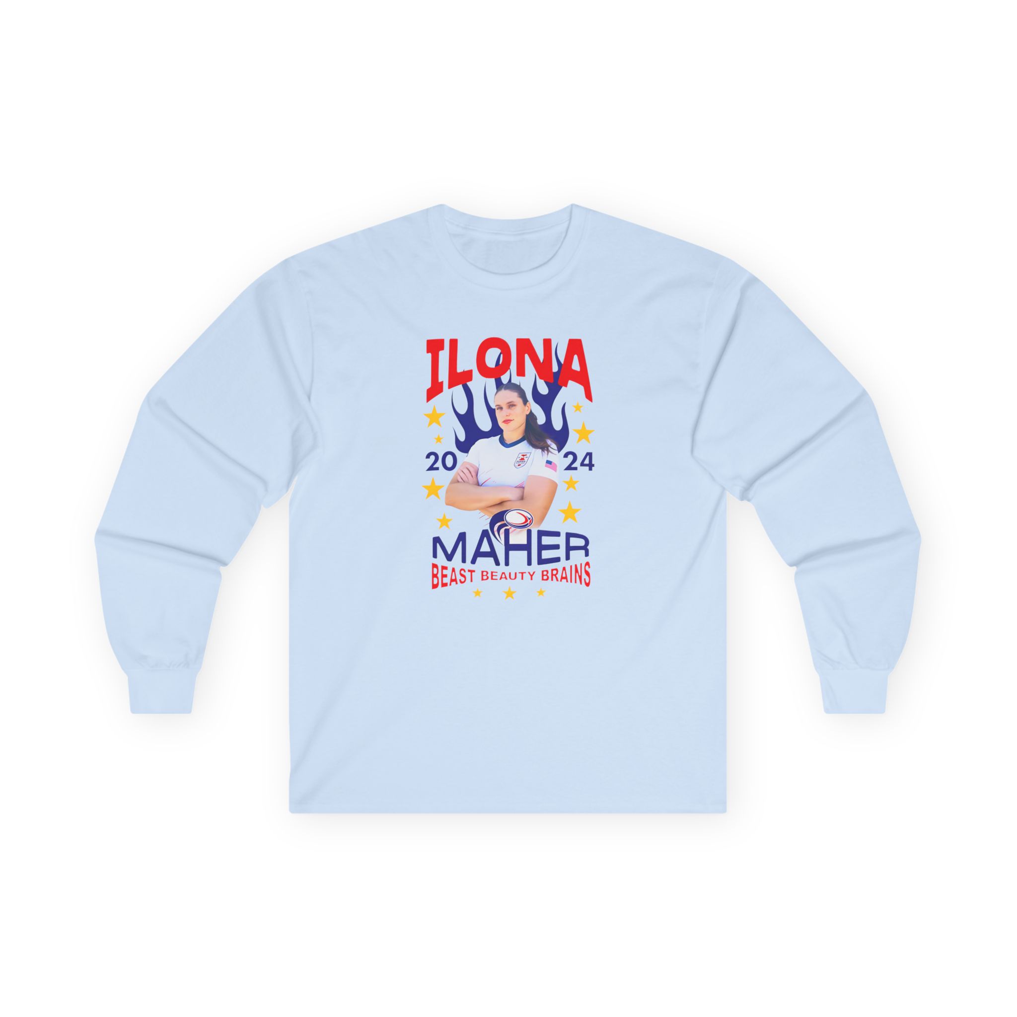 Ilona Maher Spangled Banner Unisex Ultra Cotton Long Sleeve Tee