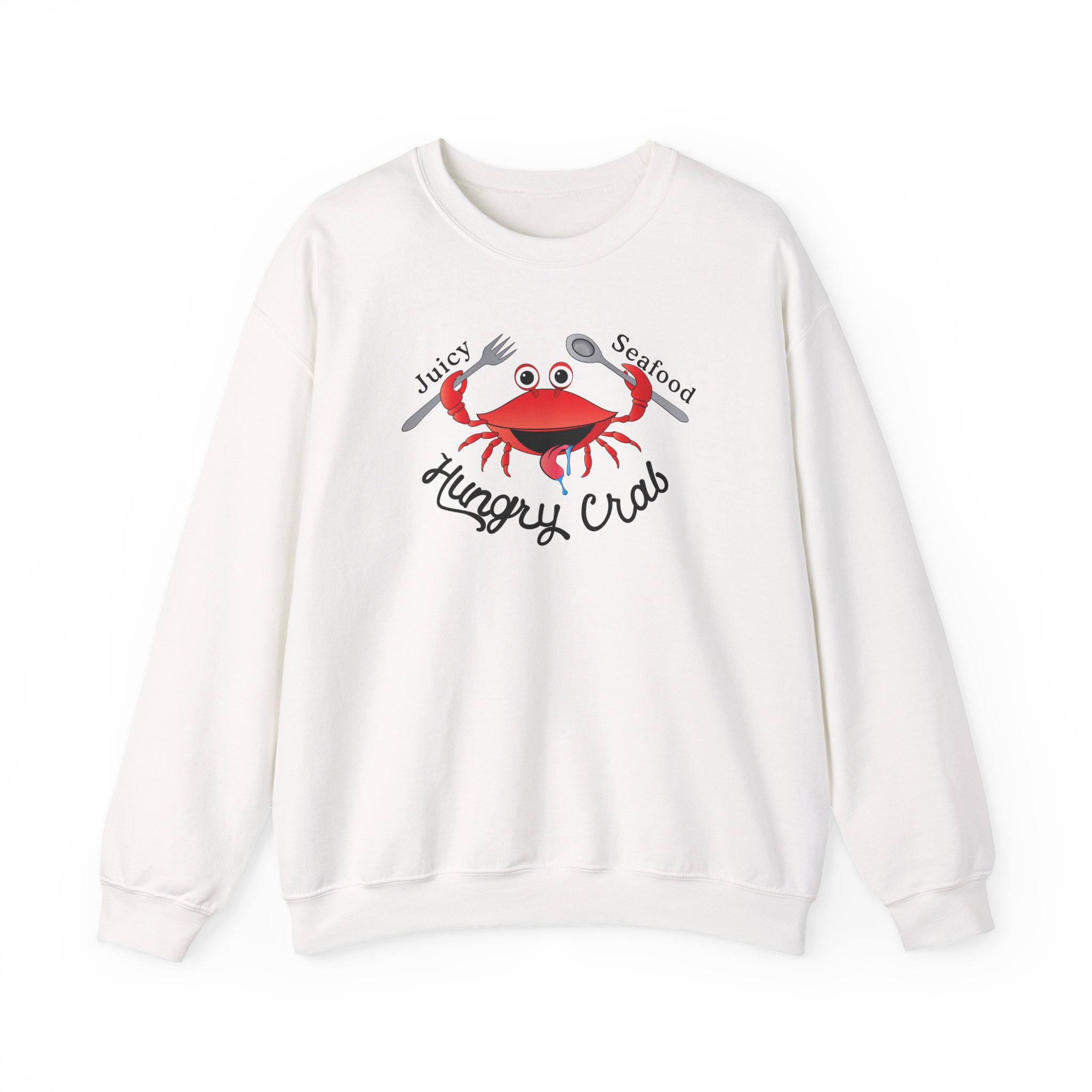 Hungry Box Hungry Crab Juicy Seafood Unisex Heavy Blendâ„¢ Crewneck Sweatshirt
