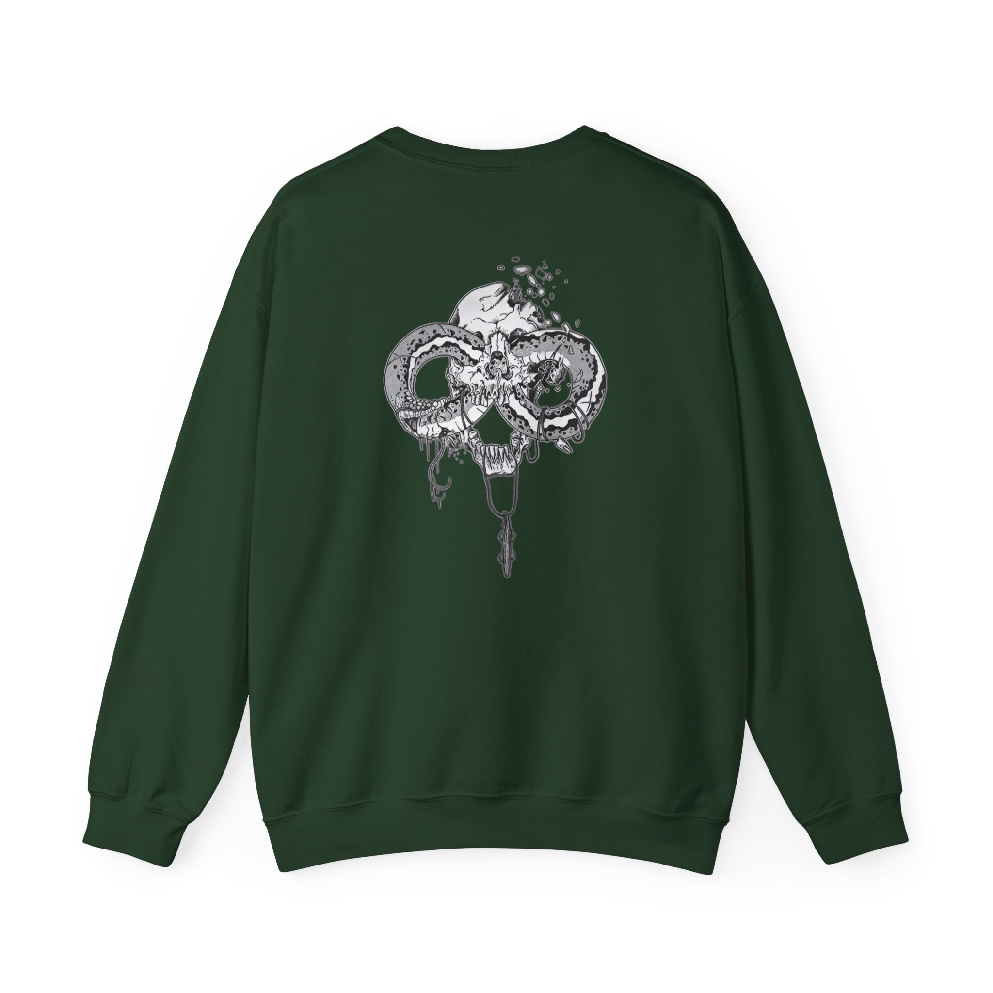Power Trip Spikey Snake Unisex Heavy Blendâ„¢ Crewneck Sweatshirt