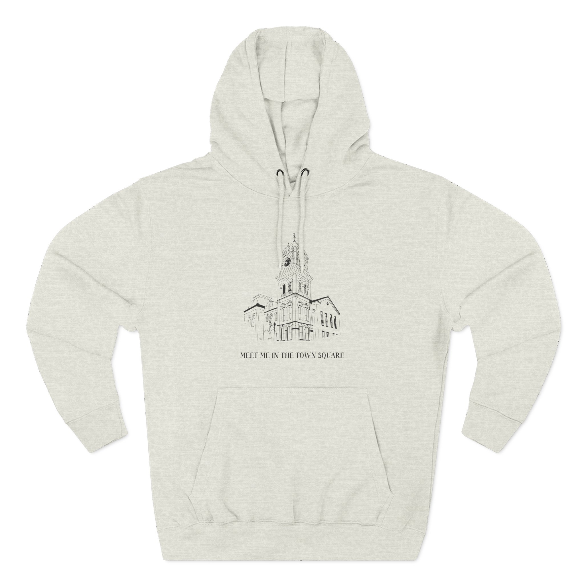 Nina Dobrev Eet Me in the Town Square Three-Panel Fleece Hoodie
