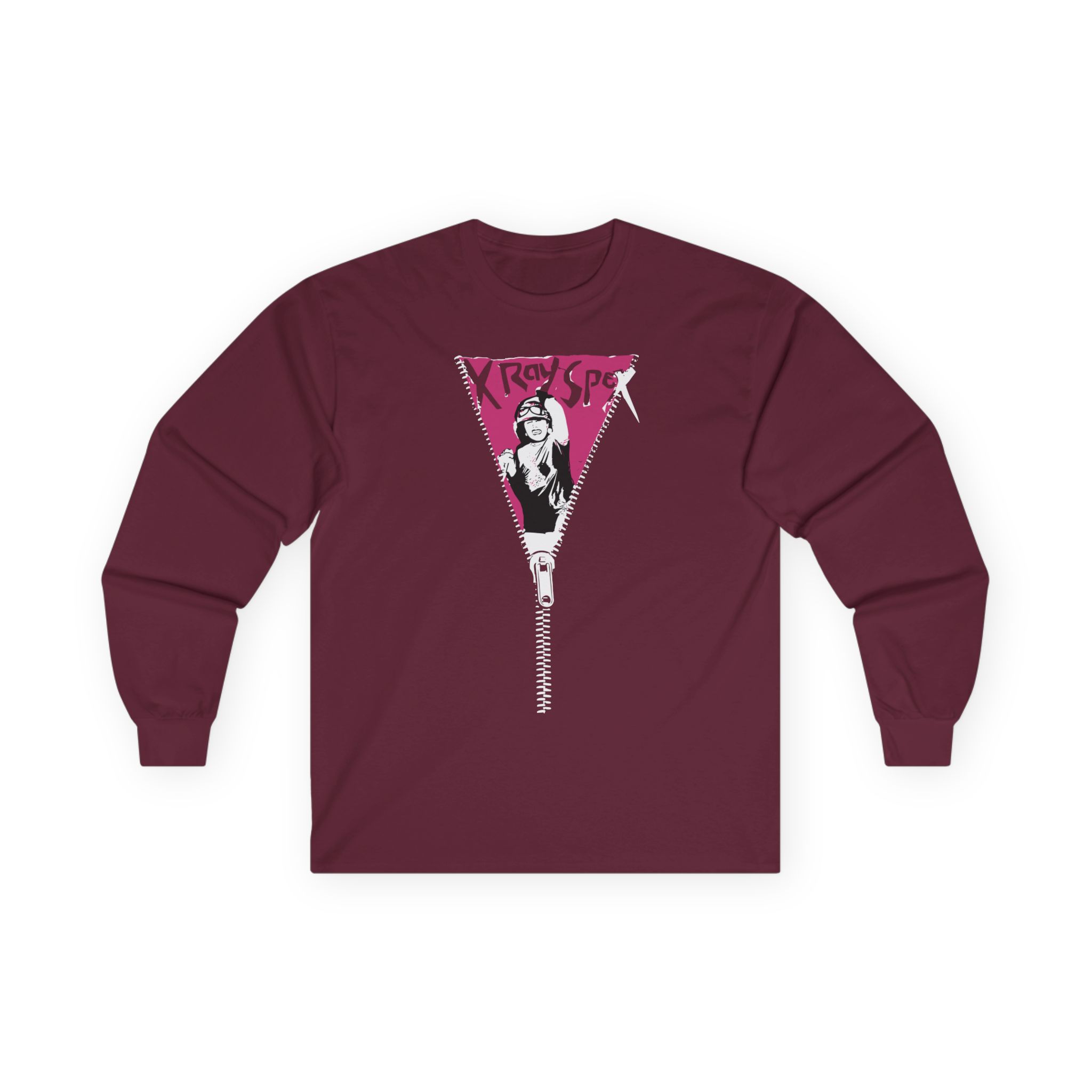X-ray Spex Zipper Unisex Ultra Cotton Long Sleeve Tee